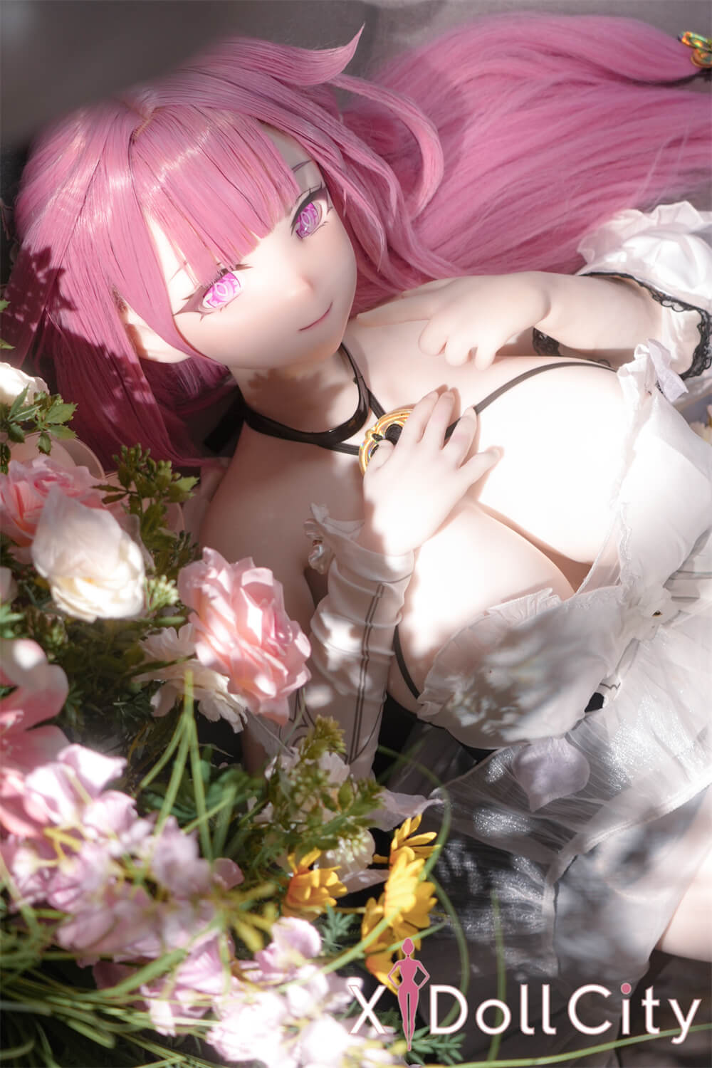 MW Girl(魔物姫) 愛莉 22.5kg 巨乳 6kg 掲載画像はシリコンヘッド+TPEボディ 肌色&眼球色&メイク&ウィッグ&衣装は宣材写真と同じ 成人スタイルラブドール