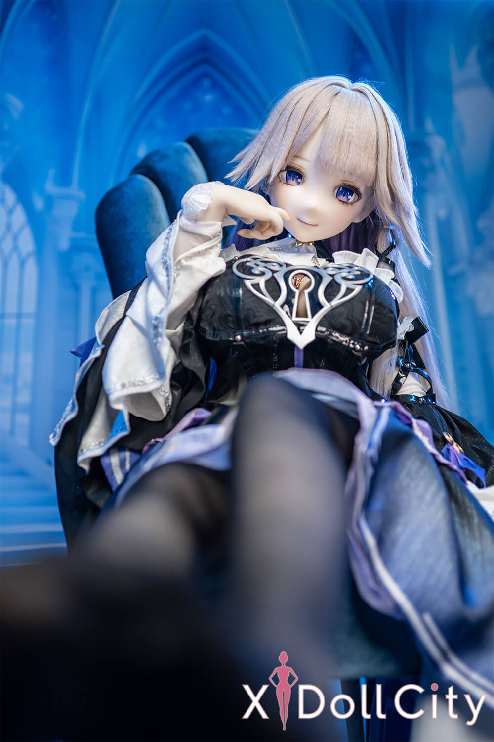 MW Girl (魔物姫)  24kg 大黒塔 巨乳 魔女 掲載画像はフルシリコン 肌色&眼球色&メイク&ウィッグ&衣装は宣材写真と同じ 成人スタイルラブドール 2.5次元アニメ系キャラクターコスプレリアルドール