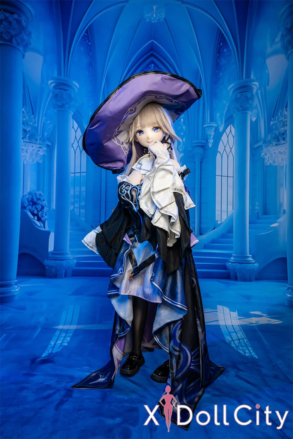 MW Girl (魔物姫)  24kg 大黒塔 巨乳 魔女 掲載画像はフルシリコン 肌色&眼球色&メイク&ウィッグ&衣装は宣材写真と同じ 成人スタイルラブドール 2.5次元アニメ系キャラクターコスプレリアルドール