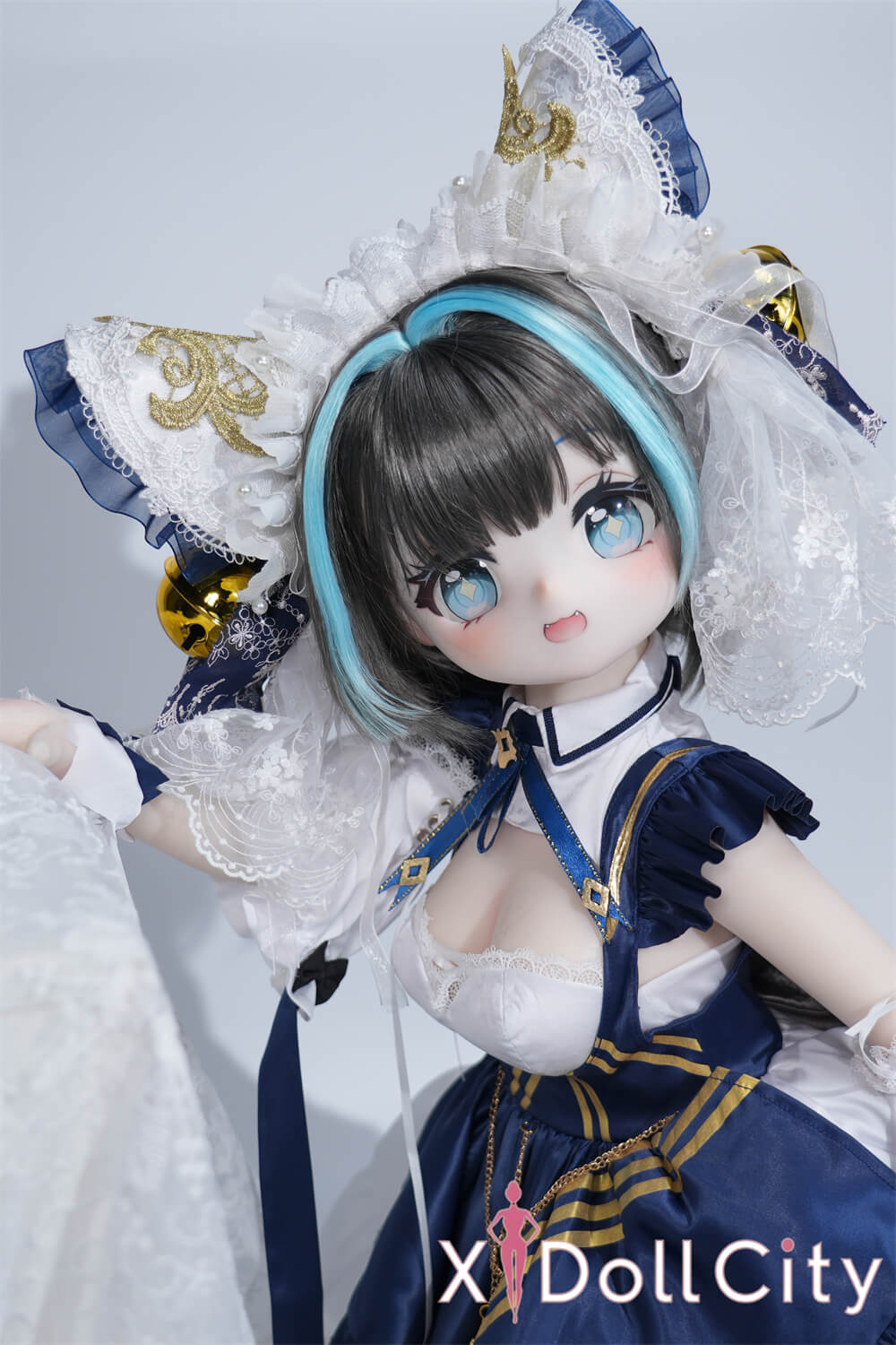 MW Girl(魔物姫) 7kg チェシャ 呆け顔がたまらなくキュートな猫耳っ子リアルドール 掲載画像はレジンヘッド+シリコンボディ 肌色&眼球色&メイク&ウィッグ&衣装は宣材写真と同じ 成人スタイルラブドール