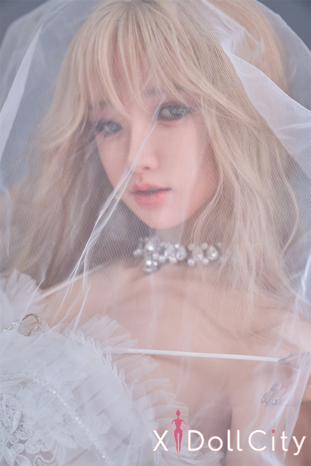 Sangedoll 彩月 #41 159cm Eカップ 顎機能追加可 フルシリコン 純白ウエディング夢幻 等身大 ラブドール