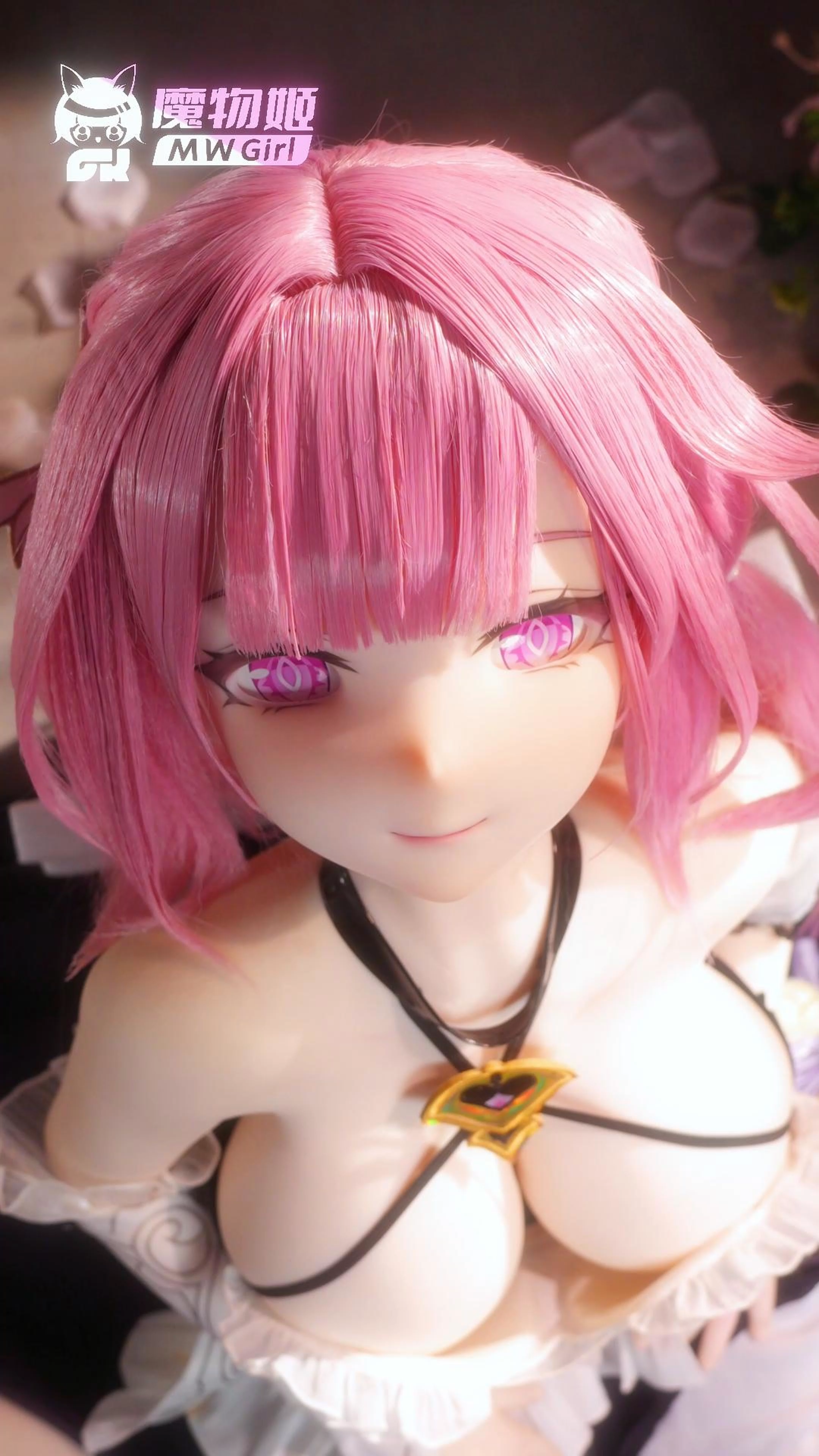 MW Girl(魔物姫) 愛莉 22.5kg 巨乳 6kg 掲載画像はシリコンヘッド+TPEボディ 肌色&眼球色&メイク&ウィッグ&衣装は宣材写真と同じ 成人スタイルラブドール