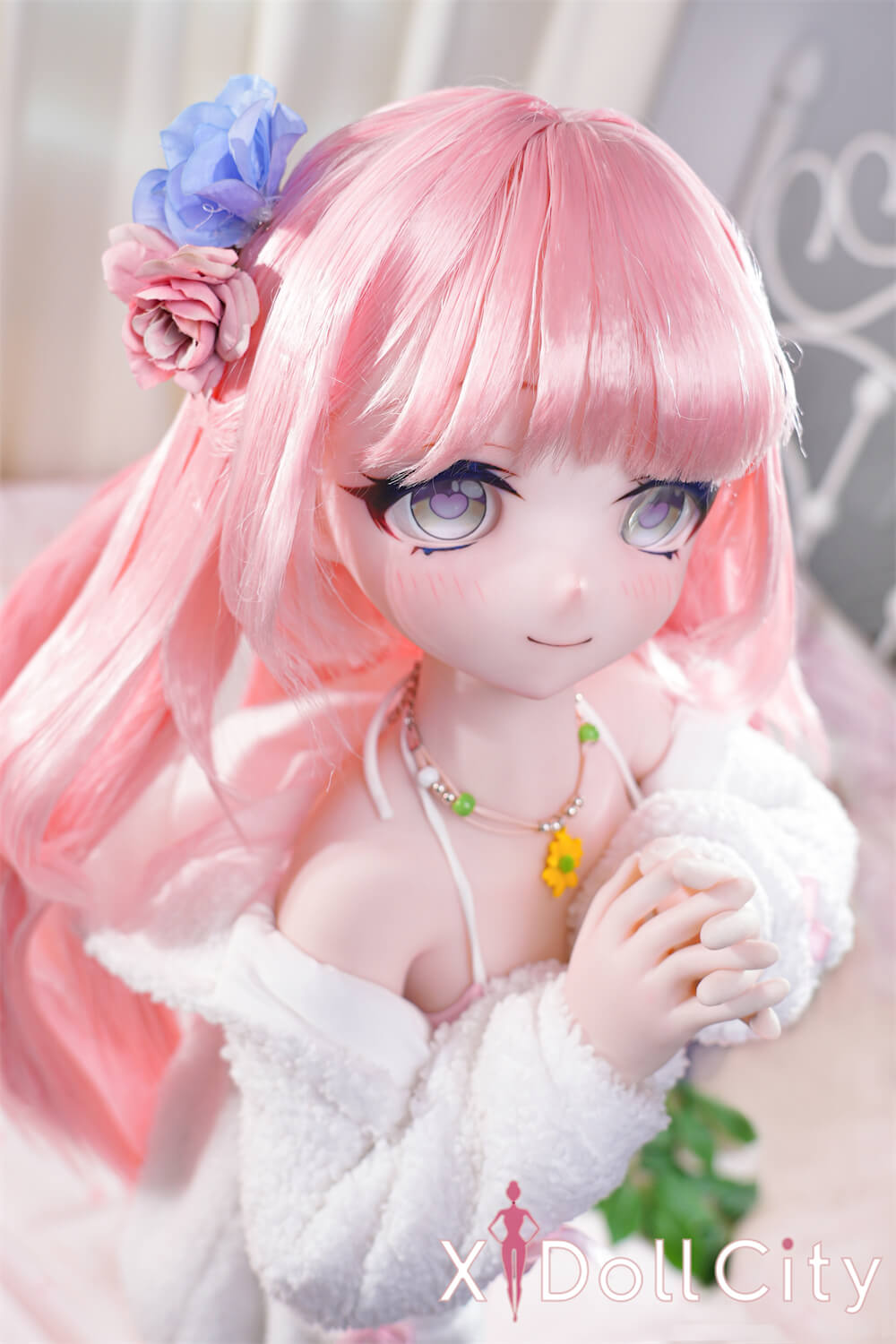 MW Girl(魔物姫) 7kg 微花 掲載画像はレジンヘッド+シリコンボディ 肌色&眼球色&メイク&ウィッグ&衣装は宣材写真と同じ 成人スタイルラブドール アニメドール 甘美