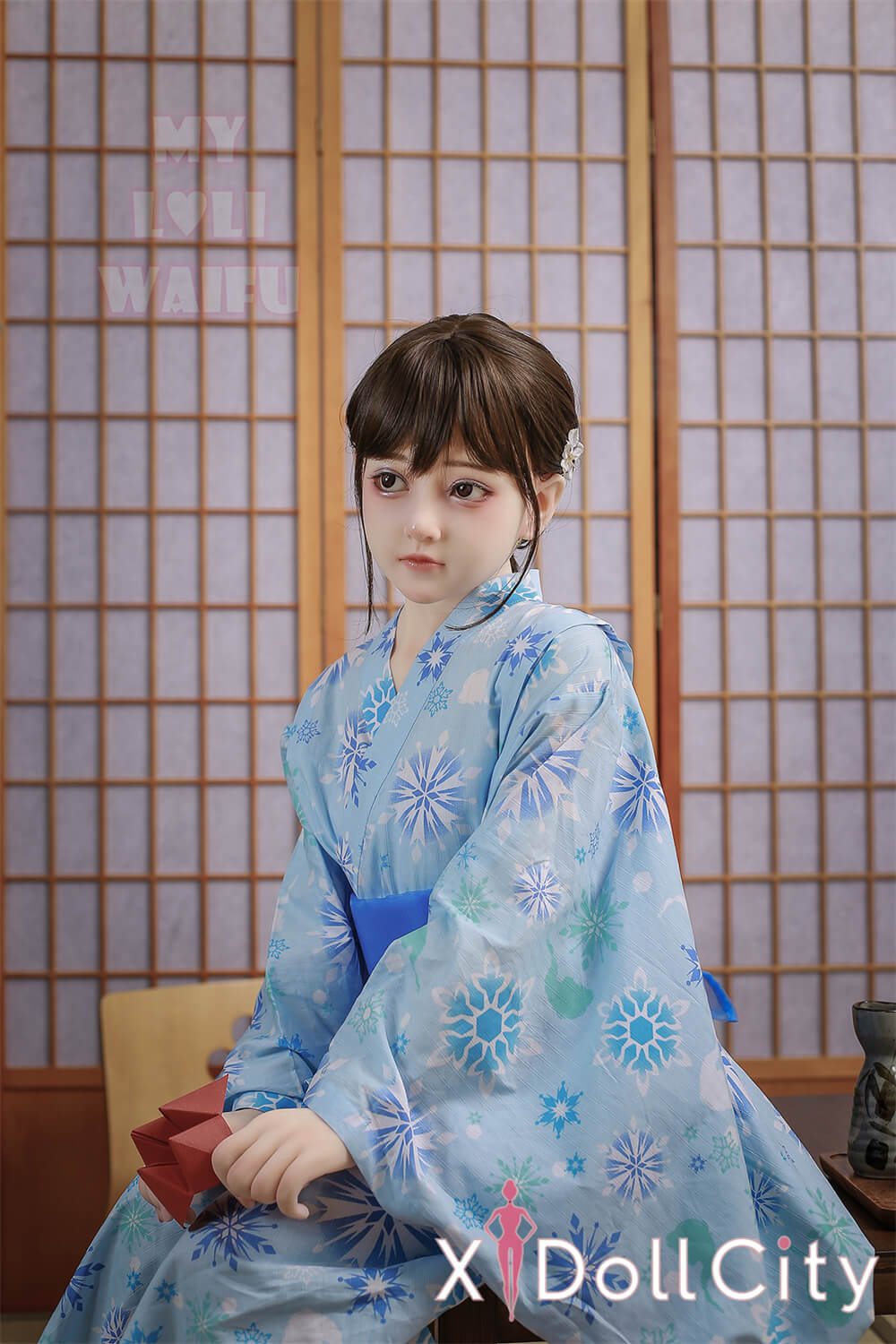 MyLoliWaifu 略称MLW  AAカップ  ロり系成人スタイルラブドール #47 Moa 浴衣姿 白肌美少女 TPE材質ボディー ヘッド材質選択可能 メイク選択可能