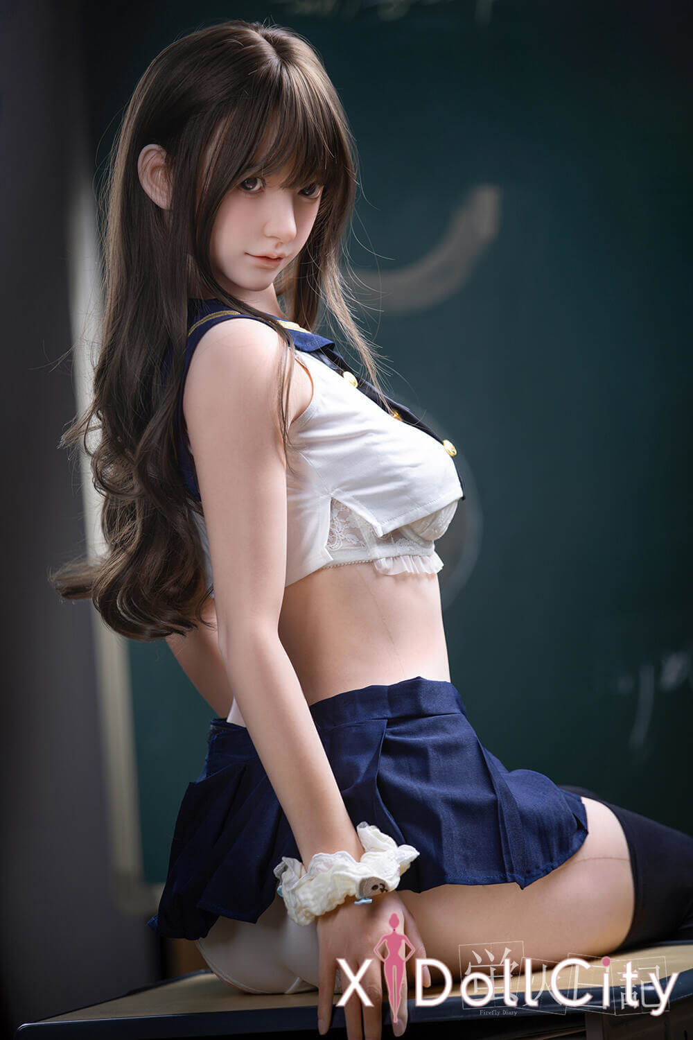 蛍火日記 162cm Bカップ 蓮(Lian)制服美少女 口開閉機能付き 超リアル塗装加工あり フルシリコン製ラブドール