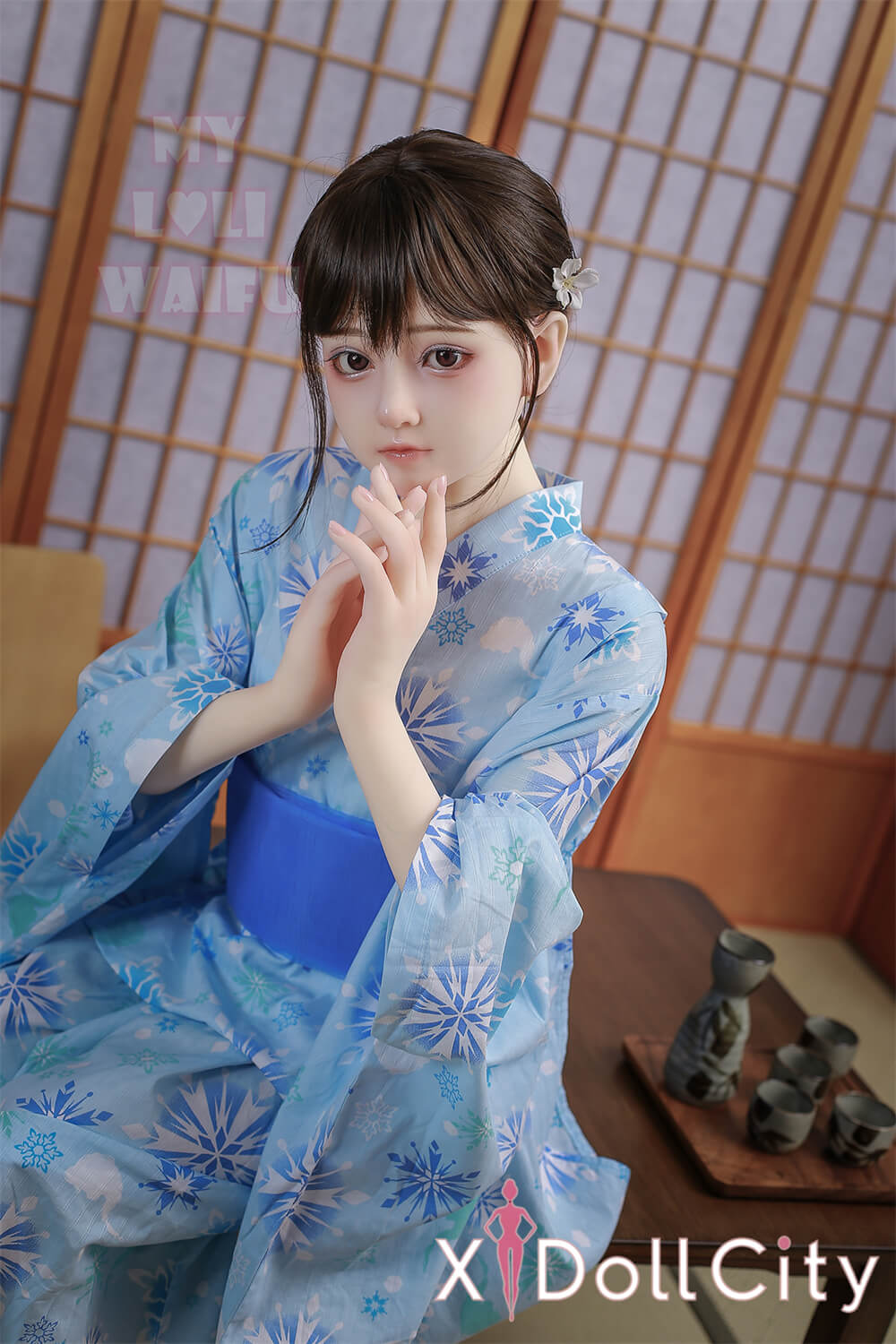 MyLoliWaifu 略称MLW  AAカップ  ロり系成人スタイルラブドール #47 Moa 浴衣姿 白肌美少女 TPE材質ボディー ヘッド材質選択可能 メイク選択可能