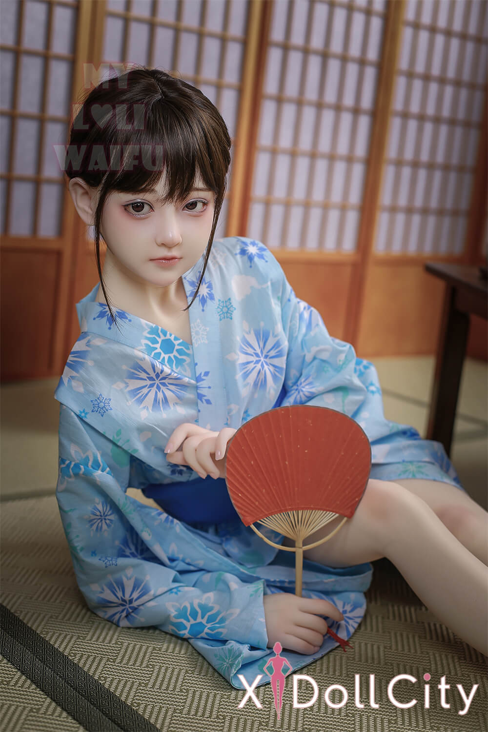 MyLoliWaifu 略称MLW  AAカップ  ロり系成人スタイルラブドール #47 Moa 浴衣姿 白肌美少女 TPE材質ボディー ヘッド材質選択可能 メイク選択可能