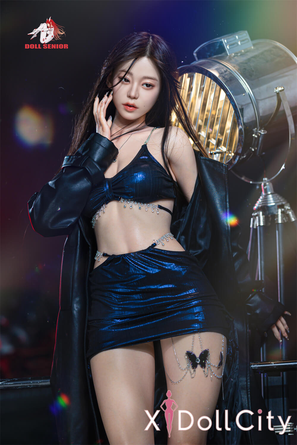 Doll Senior 颂英(Songying) 165cm Bカップ リアルな肌質感付き ノーマル肌 フルシリコン 顎機能付き 美人 ほくろ ラブドール