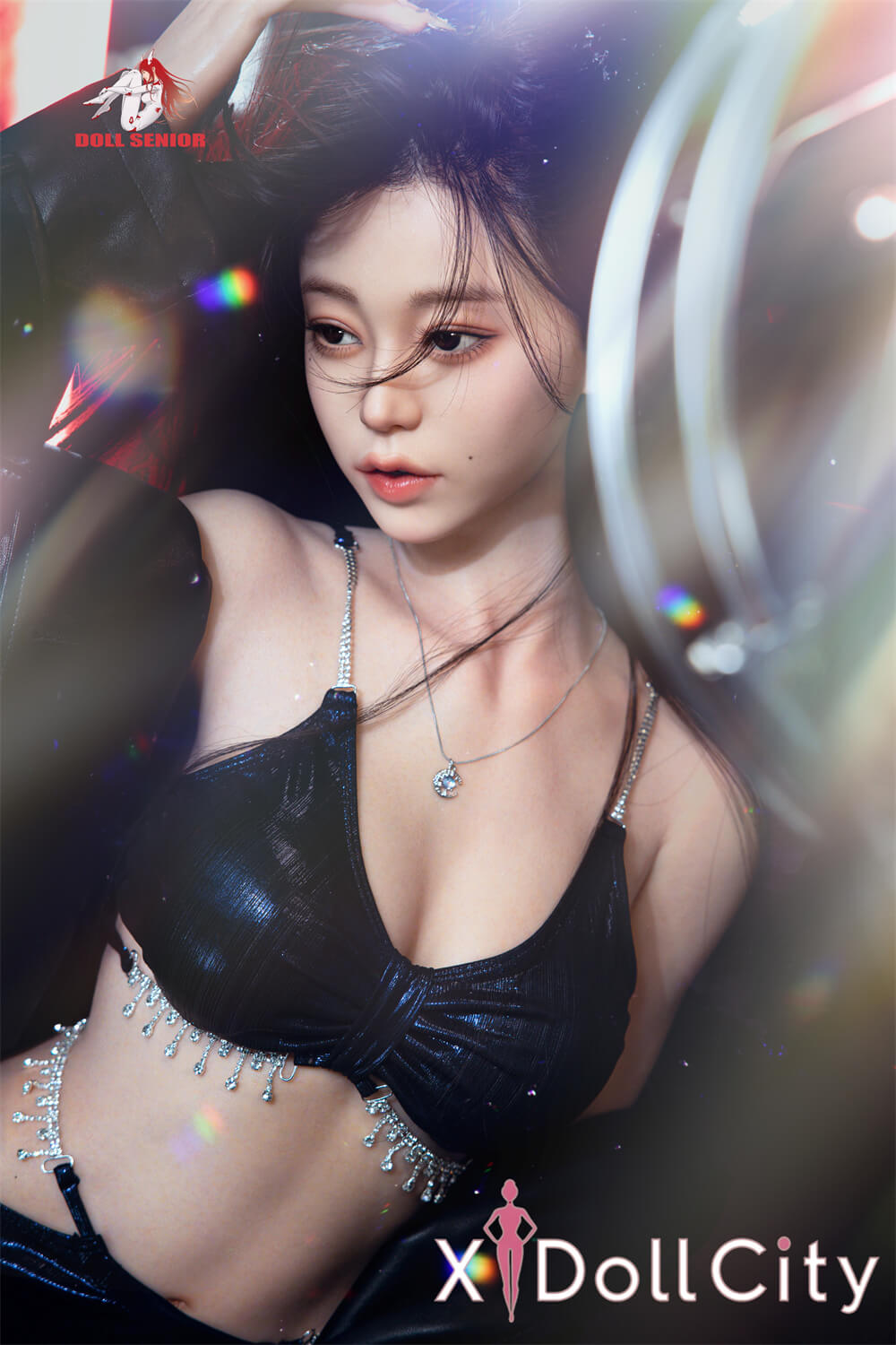 Doll Senior 颂英(Songying) 165cm Bカップ リアルな肌質感付き ノーマル肌 フルシリコン 顎機能付き 美人 ほくろ ラブドール