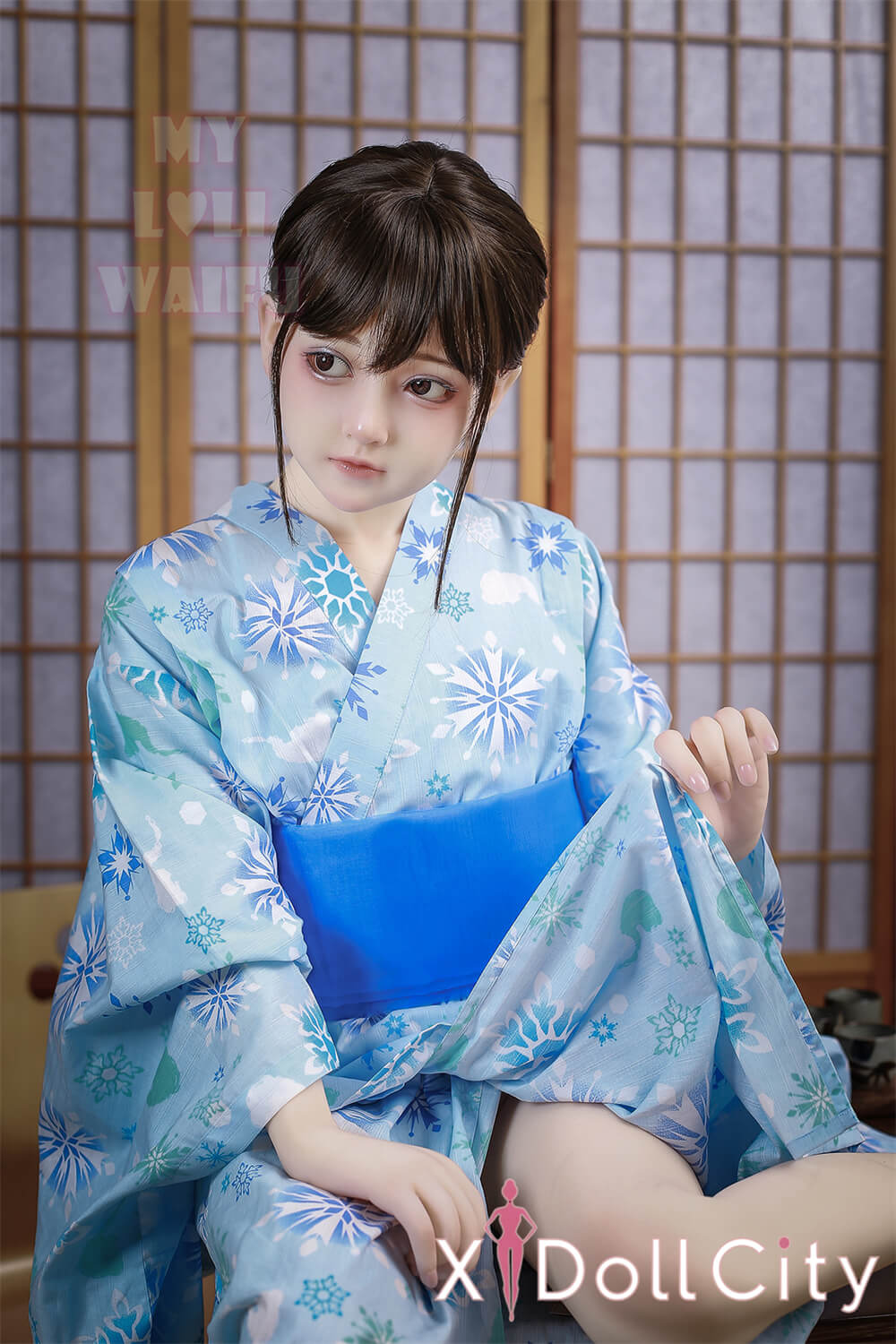 MyLoliWaifu 略称MLW  AAカップ  ロり系成人スタイルラブドール #47 Moa 浴衣姿 白肌美少女 TPE材質ボディー ヘッド材質選択可能 メイク選択可能