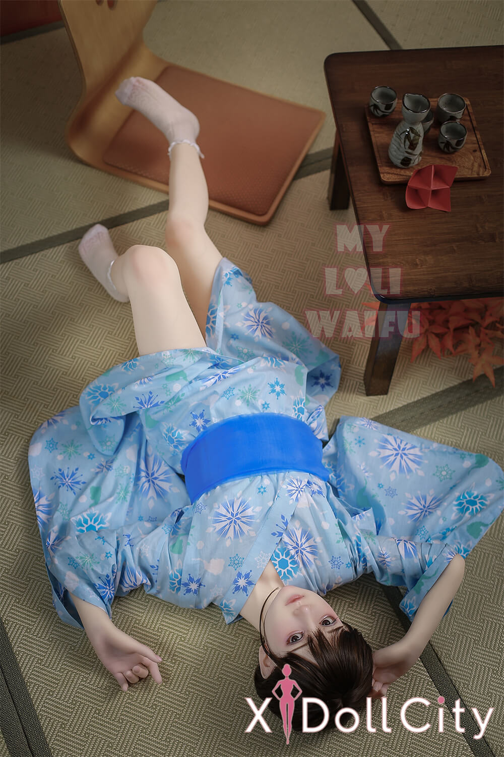 MyLoliWaifu 略称MLW  AAカップ  ロり系成人スタイルラブドール #47 Moa 浴衣姿 白肌美少女 TPE材質ボディー ヘッド材質選択可能 メイク選択可能