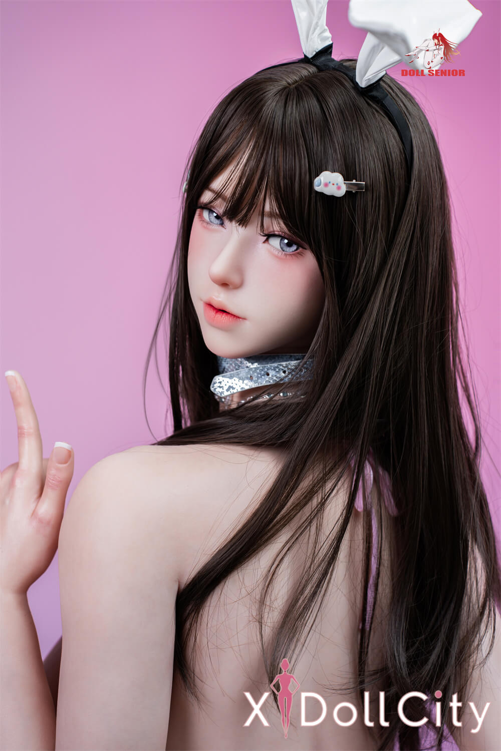 Doll Senior 凛纱(Linsha) 170cm Gカップ リアルな肌質感付き ノーマル肌 フルシリコン 顎機能付き 魅惑の谷間 バニーガール 美人 ラブドール 新品