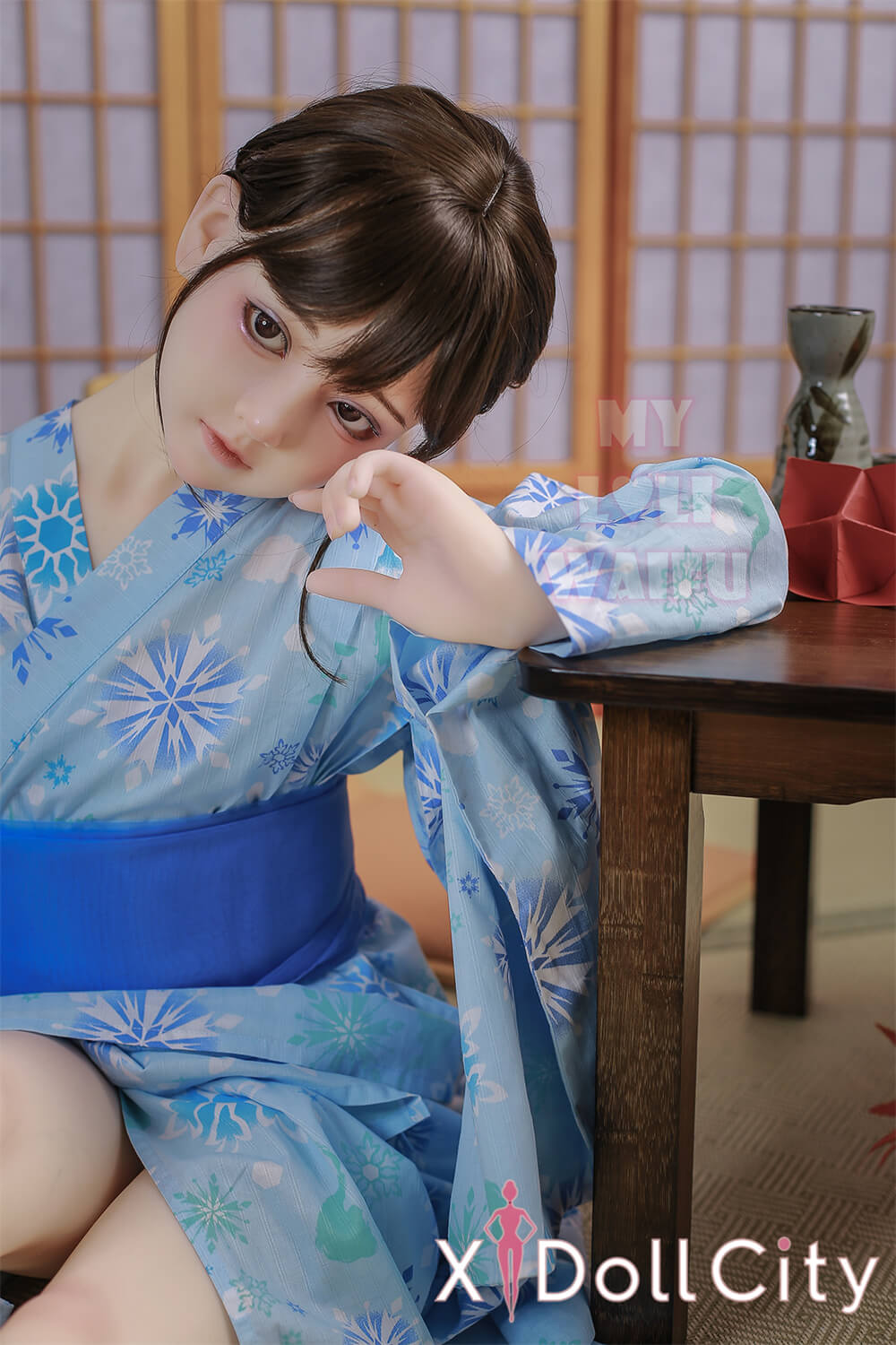 MyLoliWaifu 略称MLW  AAカップ  ロり系成人スタイルラブドール #47 Moa 浴衣姿 白肌美少女 TPE材質ボディー ヘッド材質選択可能 メイク選択可能