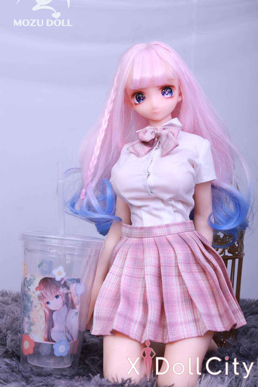 MOZU Doll 小桃 成人スタイルラブドール 制服スタイル フルシリコン製 ラブドール貧乳