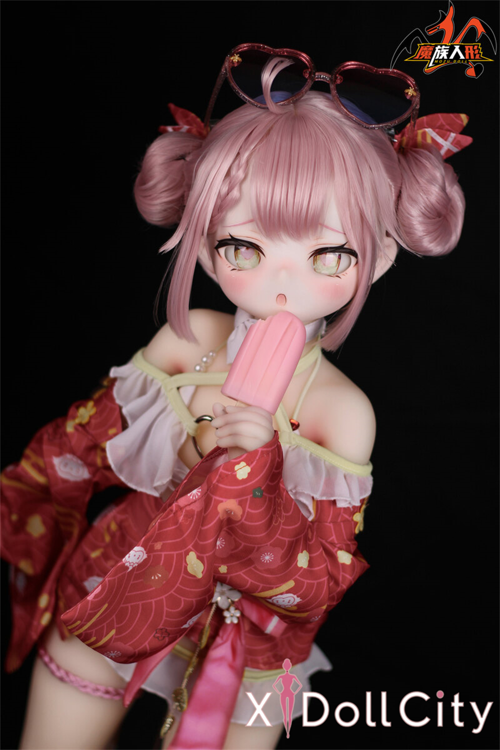 MOZU Doll 塔菲 成人スタイルラブドール 可愛い ビニールヘッド＋TPEボディ ラブドール貧乳