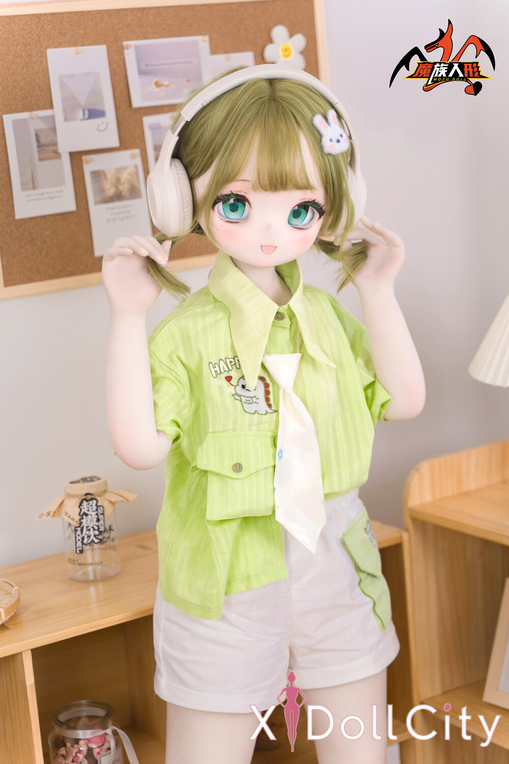 MOZU Doll 苗苗 成人スタイルラブドール ロリ ビニールヘッド&軟質ヘッド＋TPEボディ ラブドール貧乳