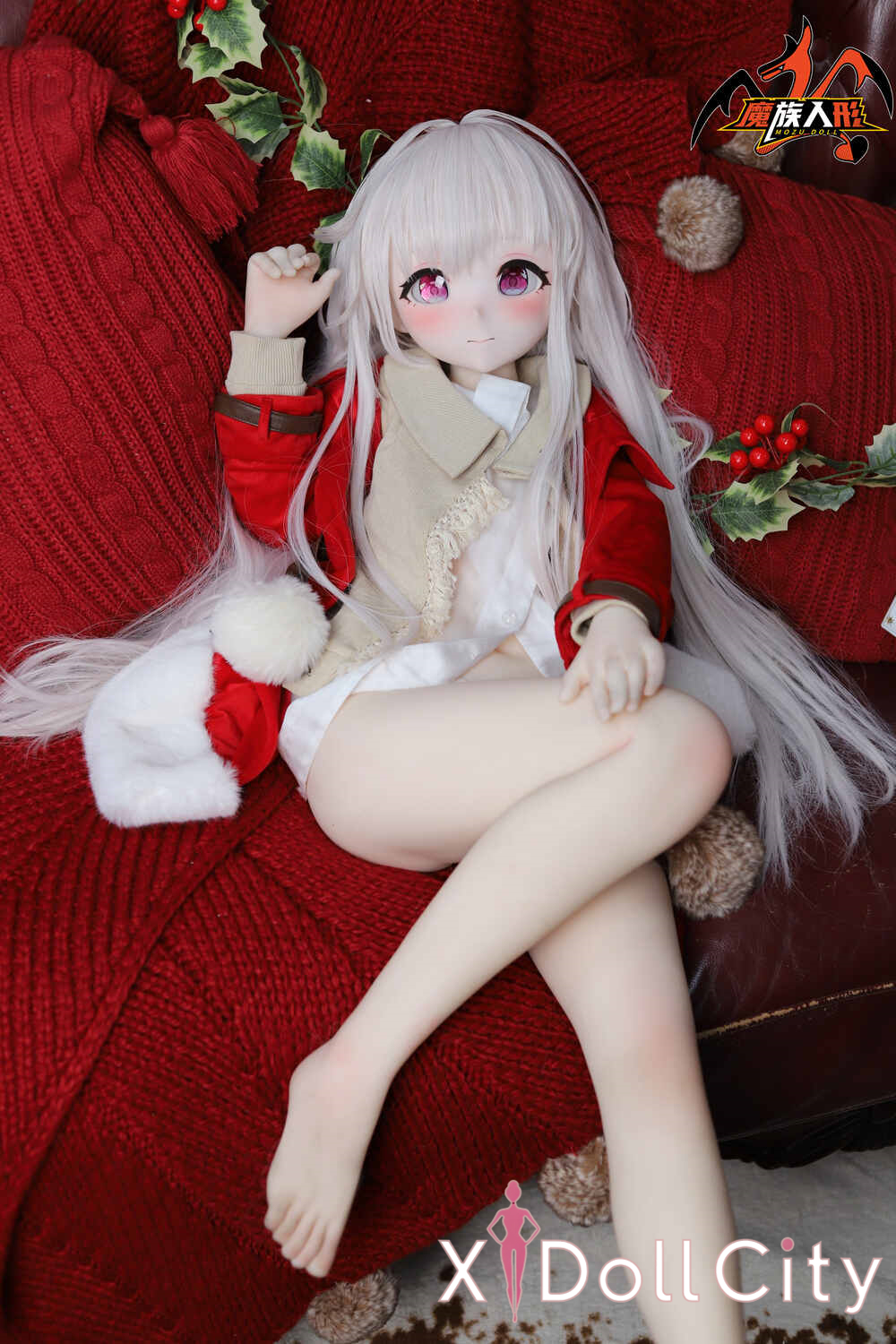 MOZU Doll 凯拉 成人スタイルラブドール アニメ ビニールヘッド＋TPEボディ ラブドール貧乳