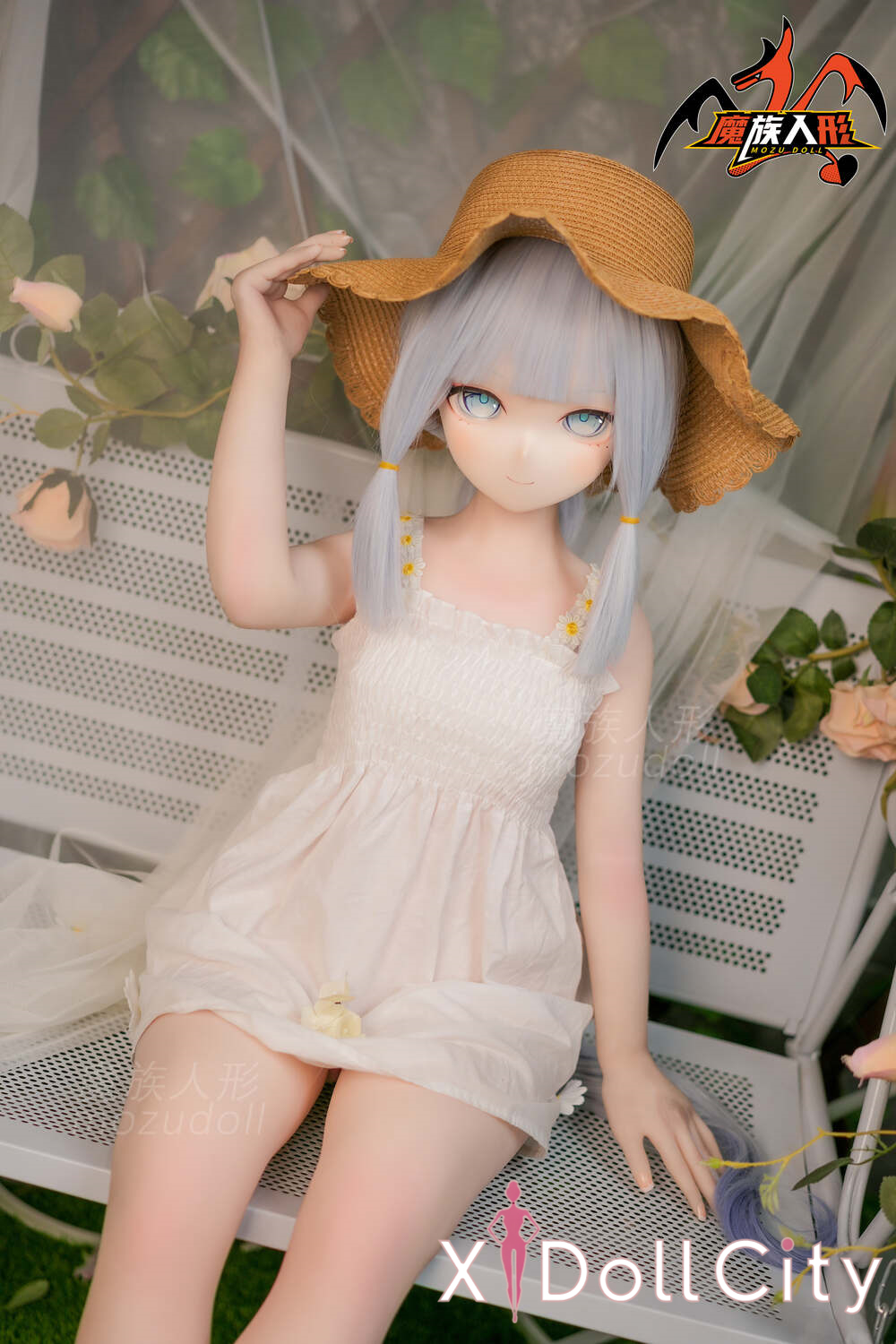 MOZU Doll 灵華 成人スタイルラブドール ロリ ビニールヘッド&軟質ヘッド＋TPEボディ ラブドール貧乳