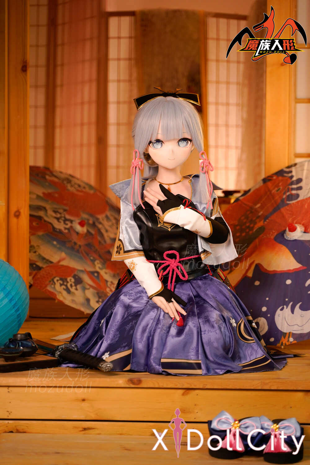 MOZU Doll 灵華 成人スタイルラブドール ロリ ビニールヘッド&軟質ヘッド＋TPEボディ ラブドール貧乳