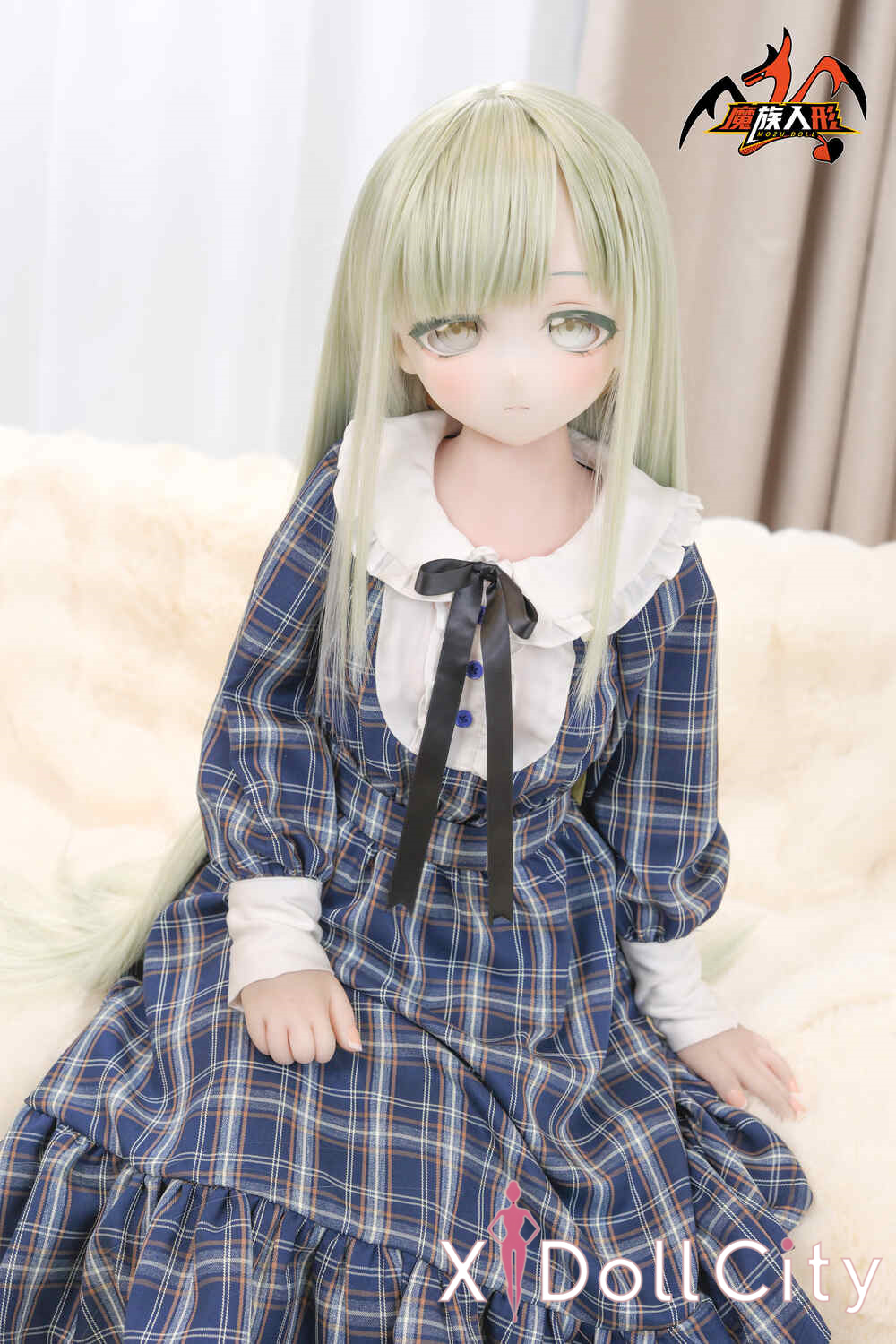 MOZU Doll 沐子 成人スタイルラブドール 可愛い ビニールヘッド＋TPEボディ ラブドール貧乳