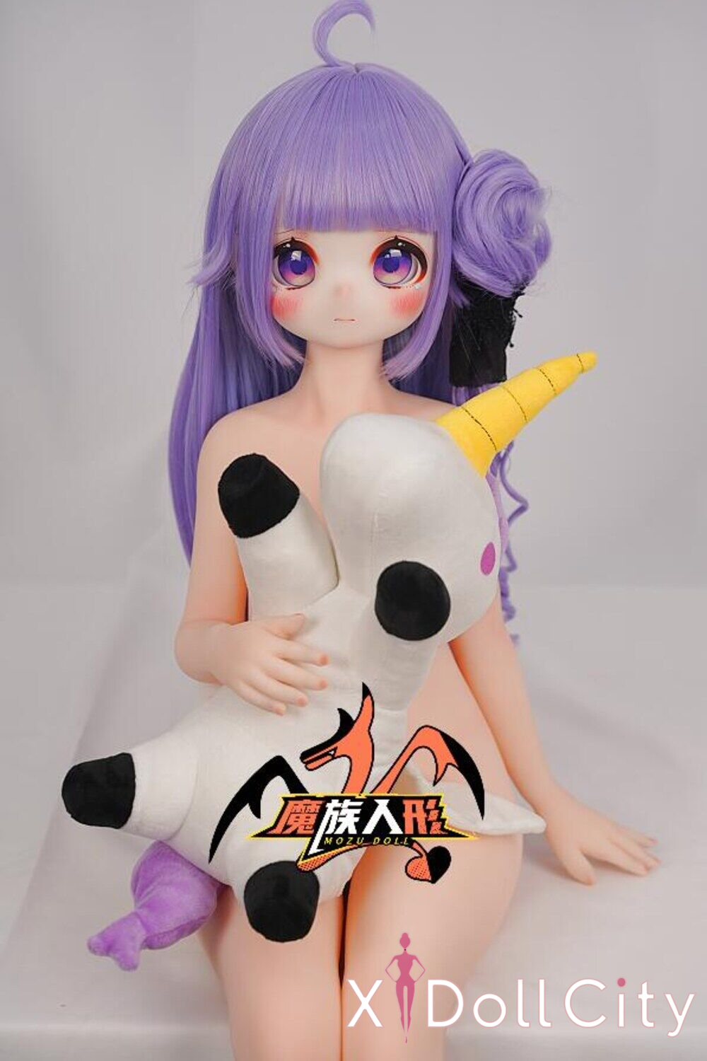 MOZU Doll 独角獣 成人スタイルラブドール 可愛い ビニールヘッド＋TPEボディ ラブドール貧乳