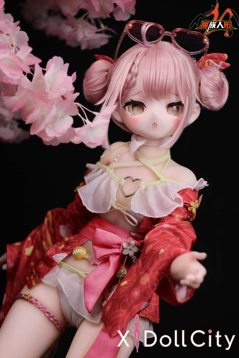 MOZU Doll 塔菲 成人スタイルラブドール 可愛い ビニールヘッド＋TPEボディ ラブドール貧乳