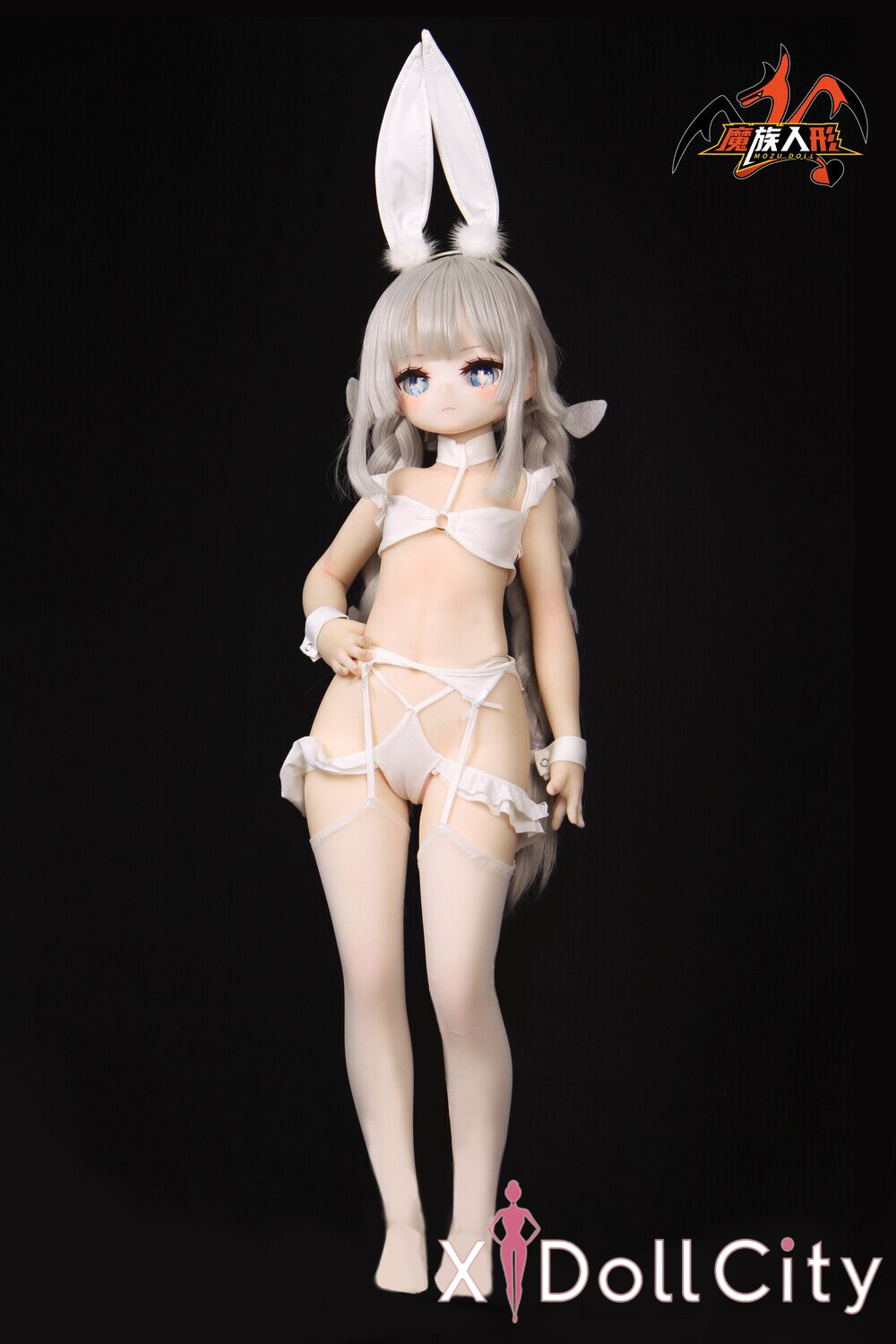 MOZU Doll 白兔 成人スタイルラブドール ミステリアスバニー系 ビニールヘッド＋TPEボディ ラブドール貧乳