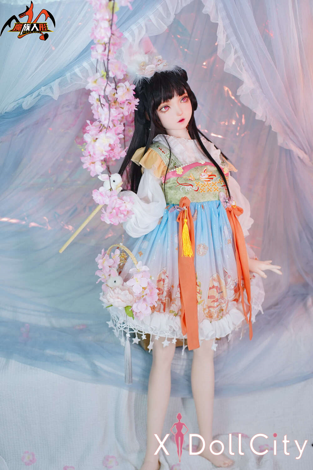 MOZU Doll 瑶儿 成人スタイルラブドール 可憐でリアルな癒し系 シリコンヘッド+TPEボディ ラブドール良乳