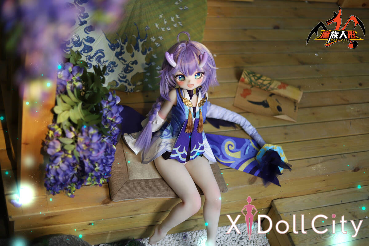 MOZU Doll 小白龍 成人スタイルラブドール アニメ ビニールヘッド＋TPEボディ ラブドール貧乳