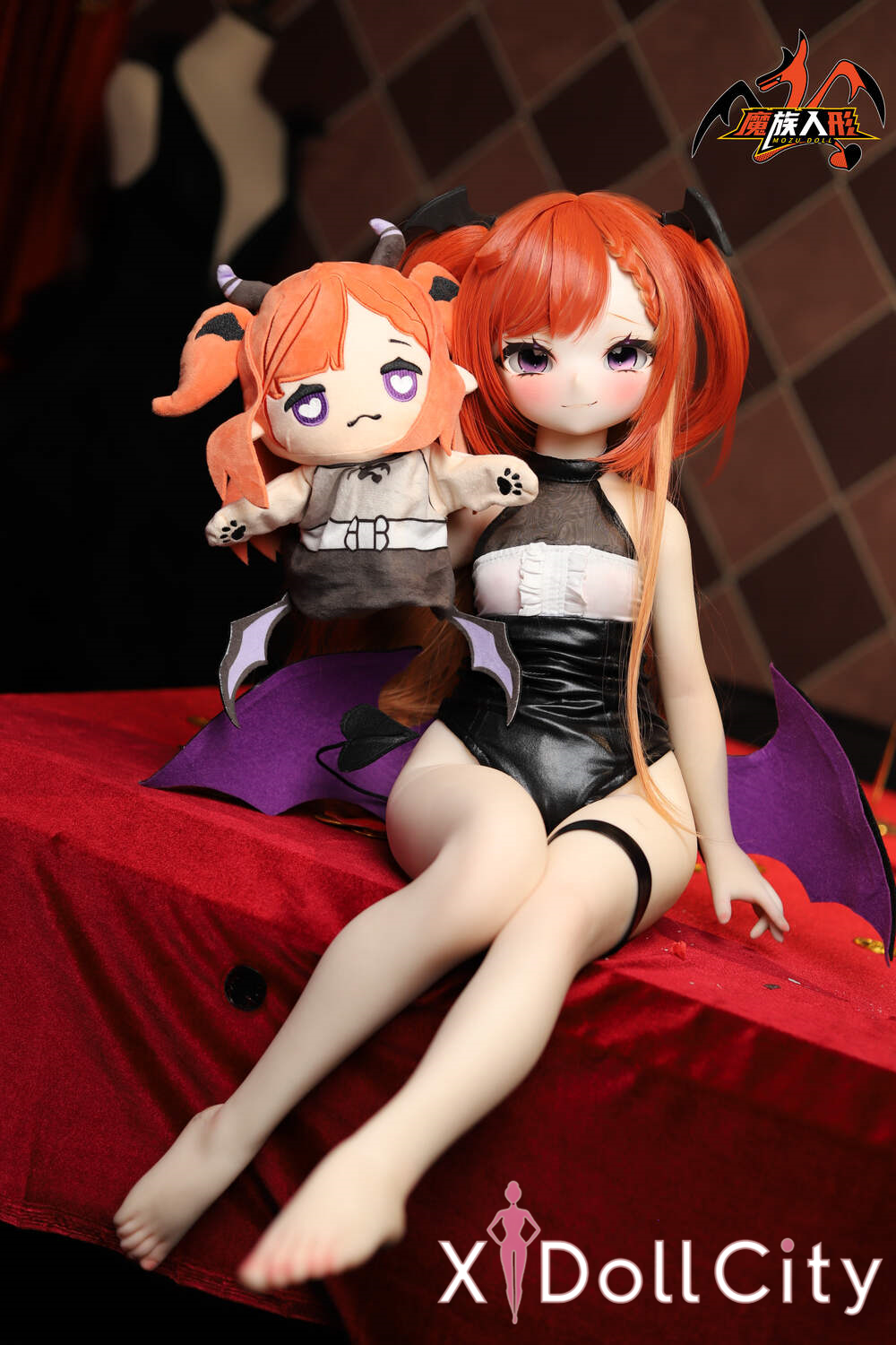MOZU Doll 薩麗希尔 成人スタイルラブドール セクシー ビニールヘッド＋TPEボディ 小悪魔系ミニ ラブドール貧乳