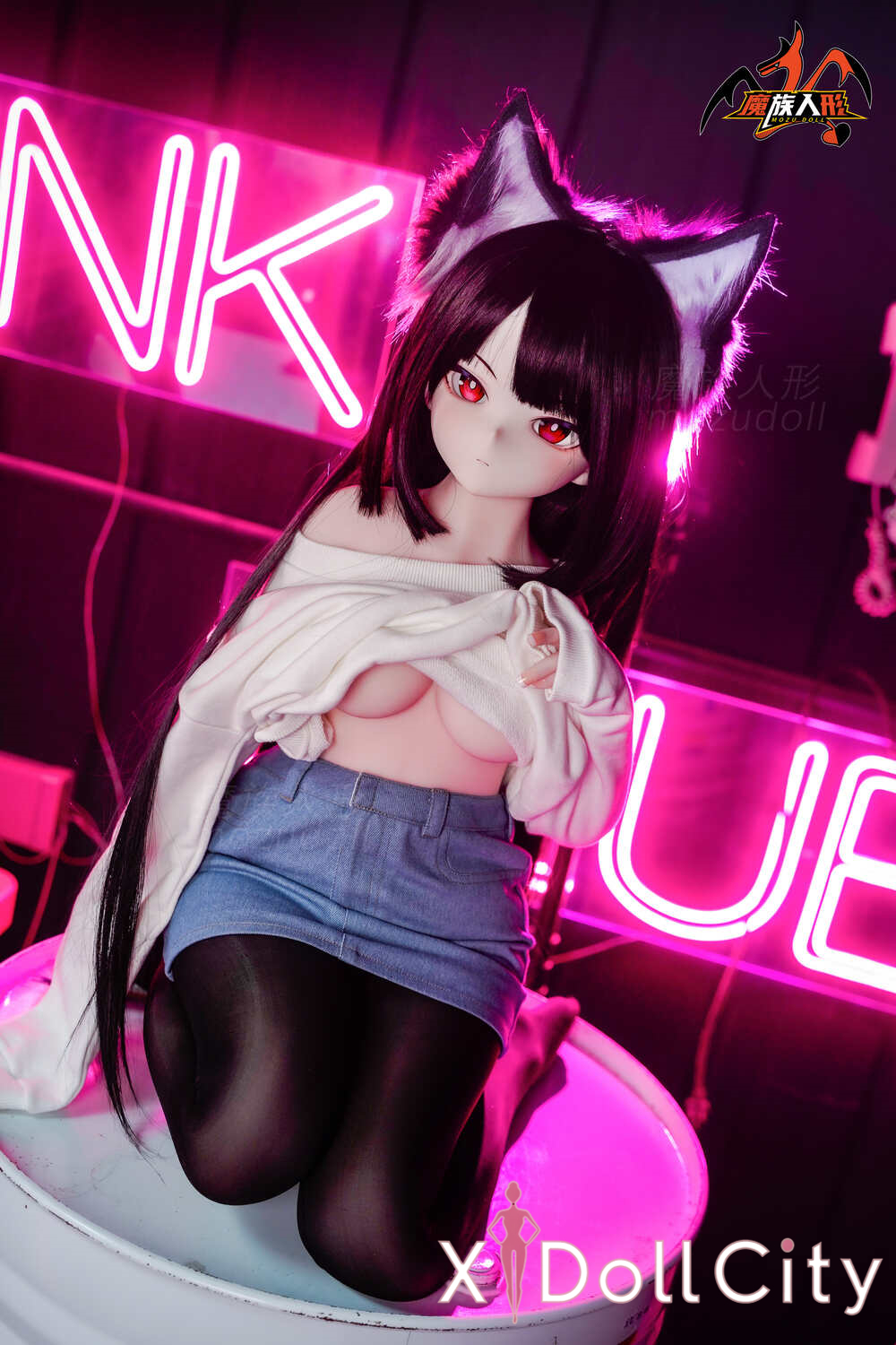 MOZU Doll 雅雅 成人スタイルラブドール 可愛い ビニールヘッド＋TPEボディ ラブドール貧乳