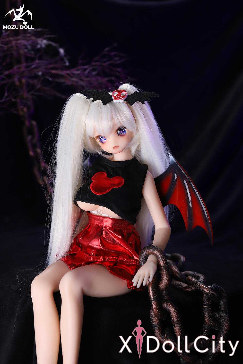 MOZU Doll 小悪魔 成人スタイルラブドール 可愛い シリコンラブドール ラブドール貧乳