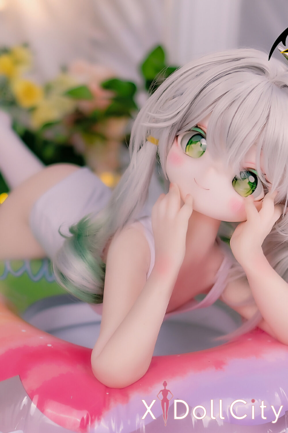 MOZU Doll 小草 成人スタイルラブドール アニメ キュートなアニメ風 ビニールヘッド＋TPEボディ ラブドール貧乳