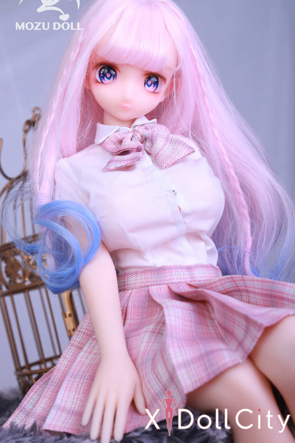MOZU Doll 小桃 成人スタイルラブドール 制服スタイル フルシリコン製 ラブドール貧乳