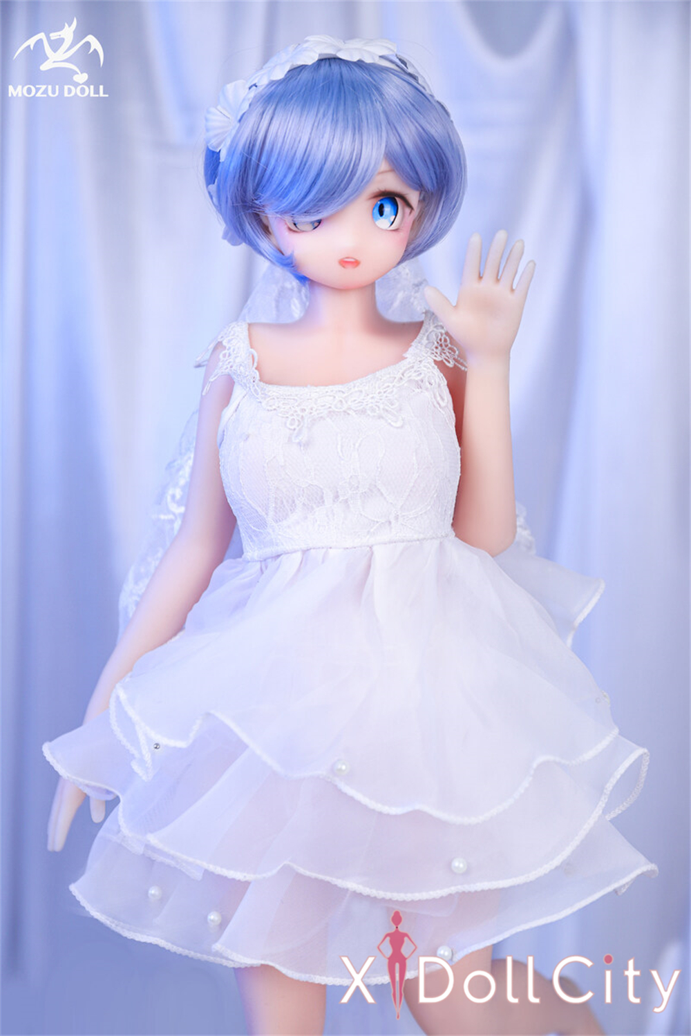 MOZU Doll 小小姆 成人スタイルラブドール 可愛い フルシリコン製 ラブドール貧乳