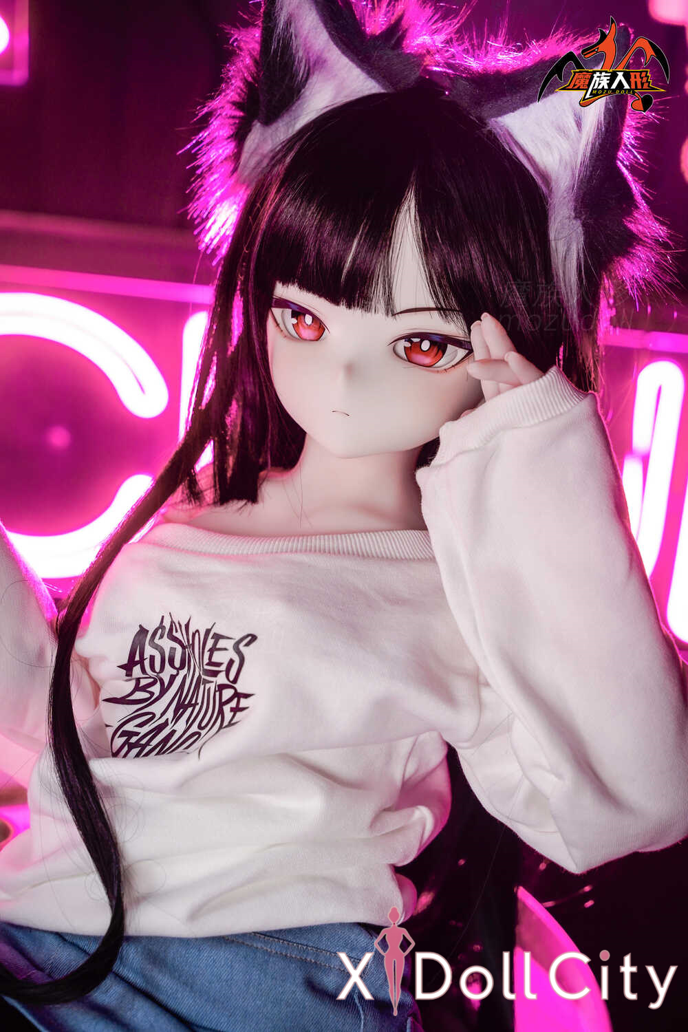 MOZU Doll 雅雅 成人スタイルラブドール 可愛い ビニールヘッド＋TPEボディ ラブドール貧乳