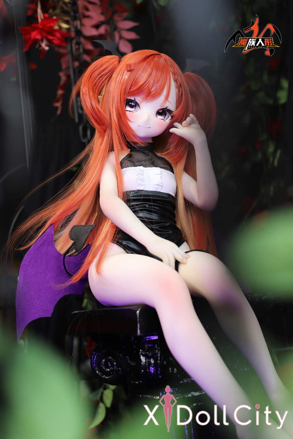 MOZU Doll 薩麗希尔 成人スタイルラブドール セクシー ビニールヘッド＋TPEボディ 小悪魔系ミニ ラブドール貧乳