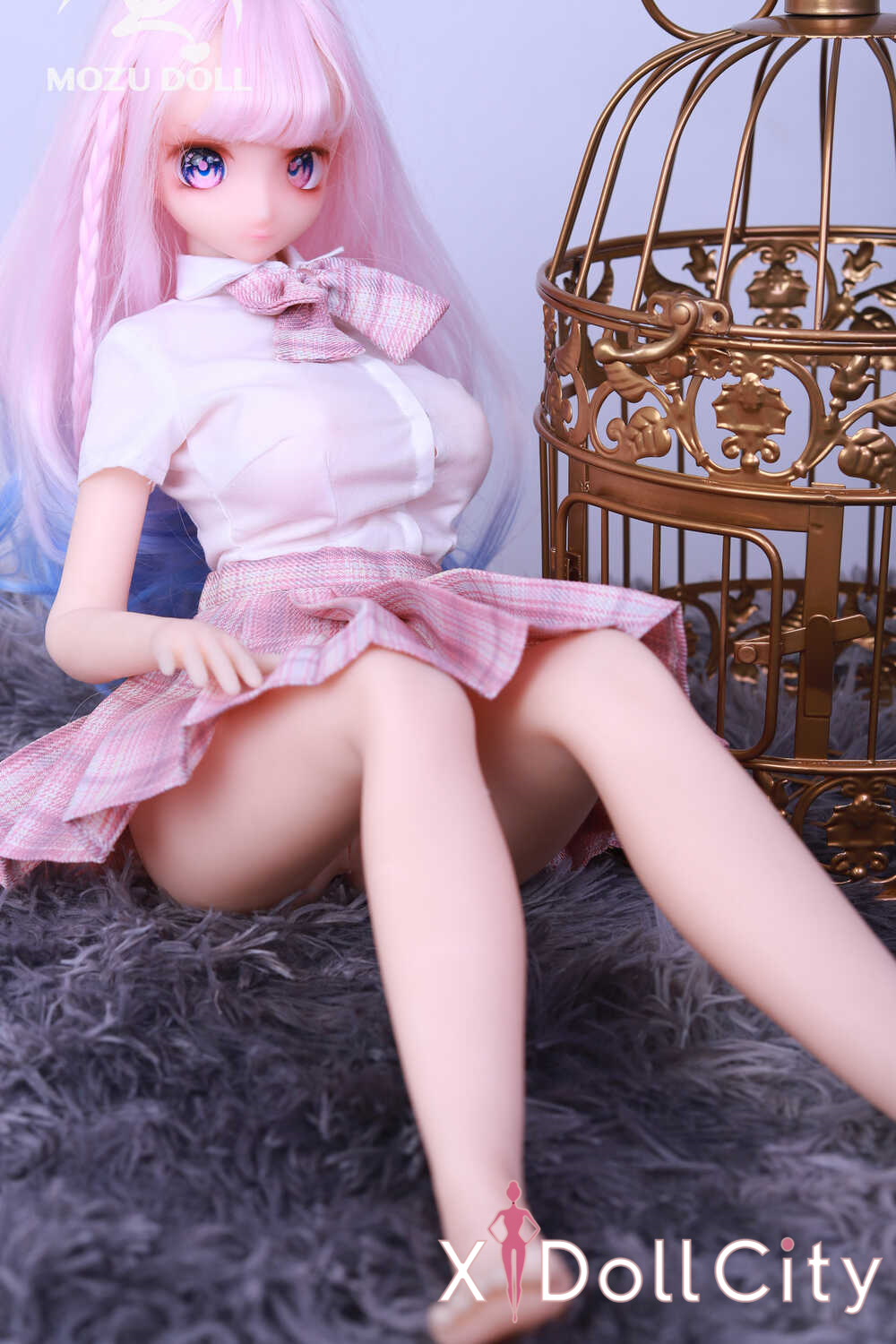 MOZU Doll 小桃 成人スタイルラブドール 制服スタイル フルシリコン製 ラブドール貧乳