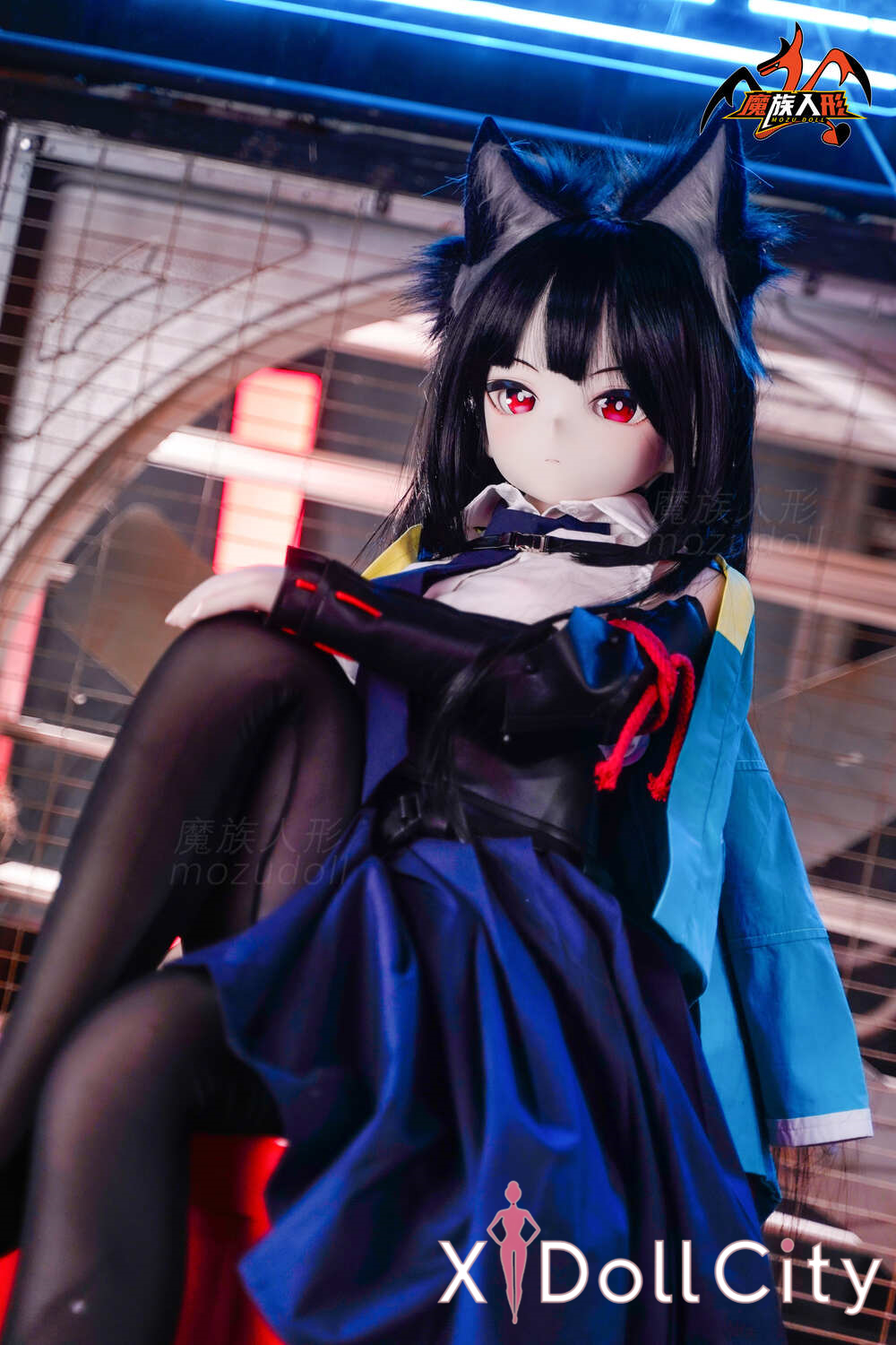 MOZU Doll 雅雅 成人スタイルラブドール 可愛い ビニールヘッド＋TPEボディ ラブドール貧乳