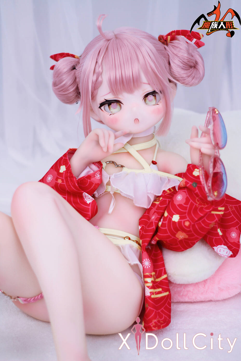 MOZU Doll 塔菲 成人スタイルラブドール 可愛い ビニールヘッド＋TPEボディ ラブドール貧乳