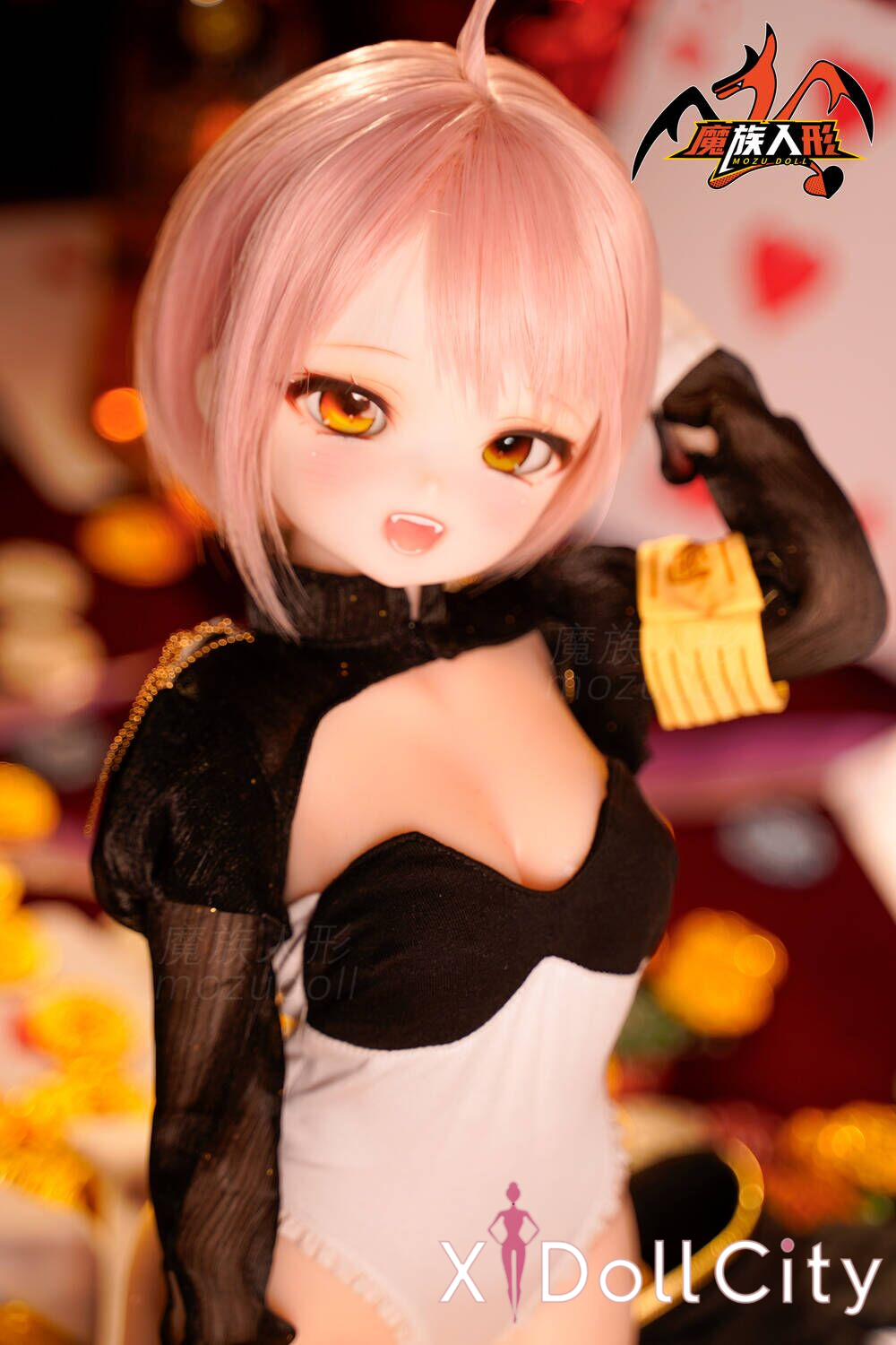 MOZU Doll 琥珀 成人スタイルラブドール 可愛い ビニールヘッド＋シリコンボディ ラブドール貧乳