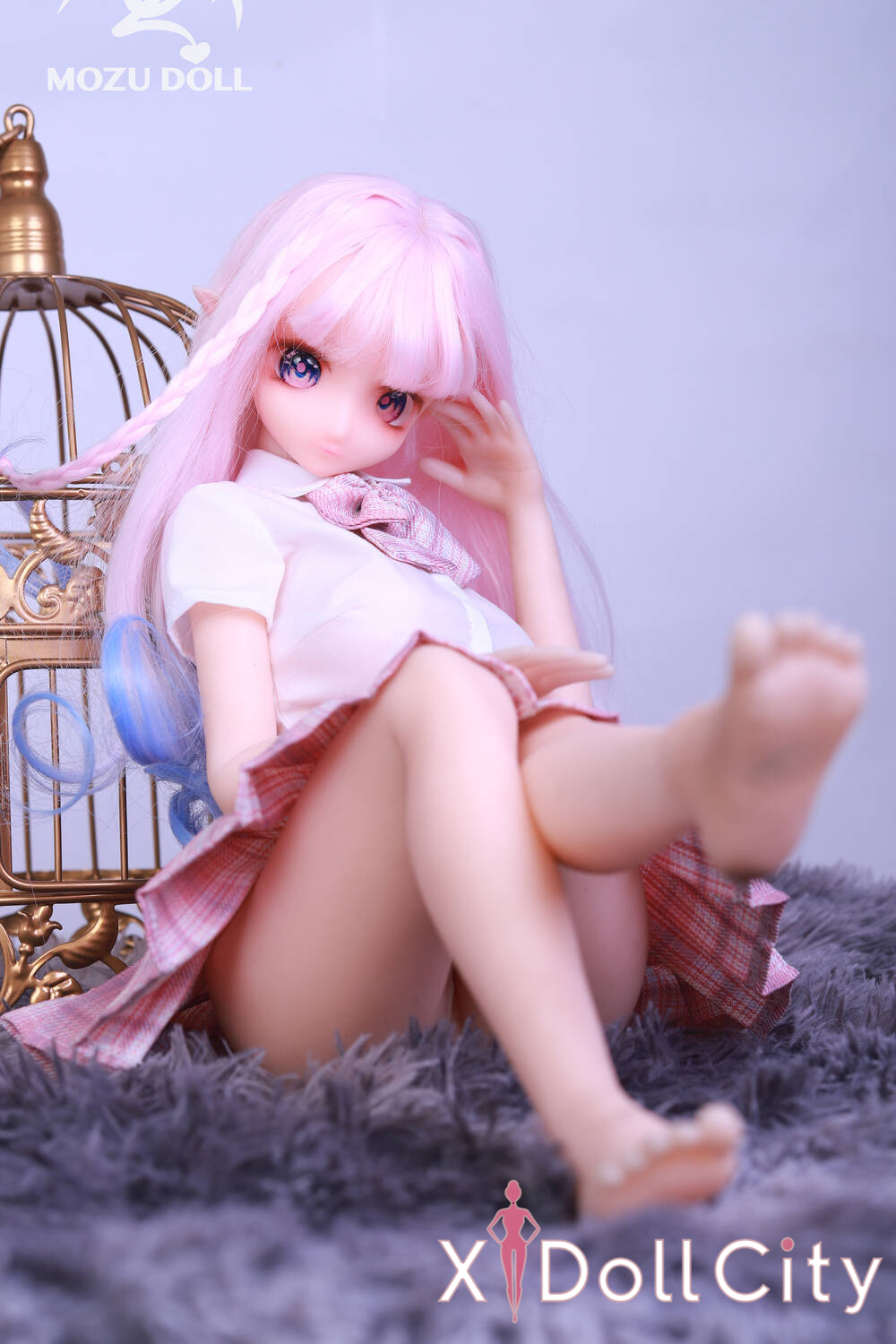 MOZU Doll 小桃 成人スタイルラブドール 制服スタイル フルシリコン製 ラブドール貧乳
