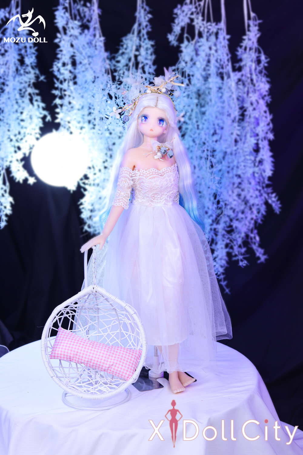 MOZU Doll 晶晶 成人スタイルラブドール 可愛い フルシリコン製 ラブドール貧乳