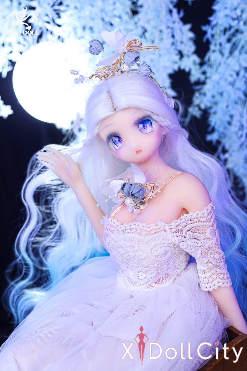 MOZU Doll 晶晶 成人スタイルラブドール 可愛い フルシリコン製 ラブドール貧乳