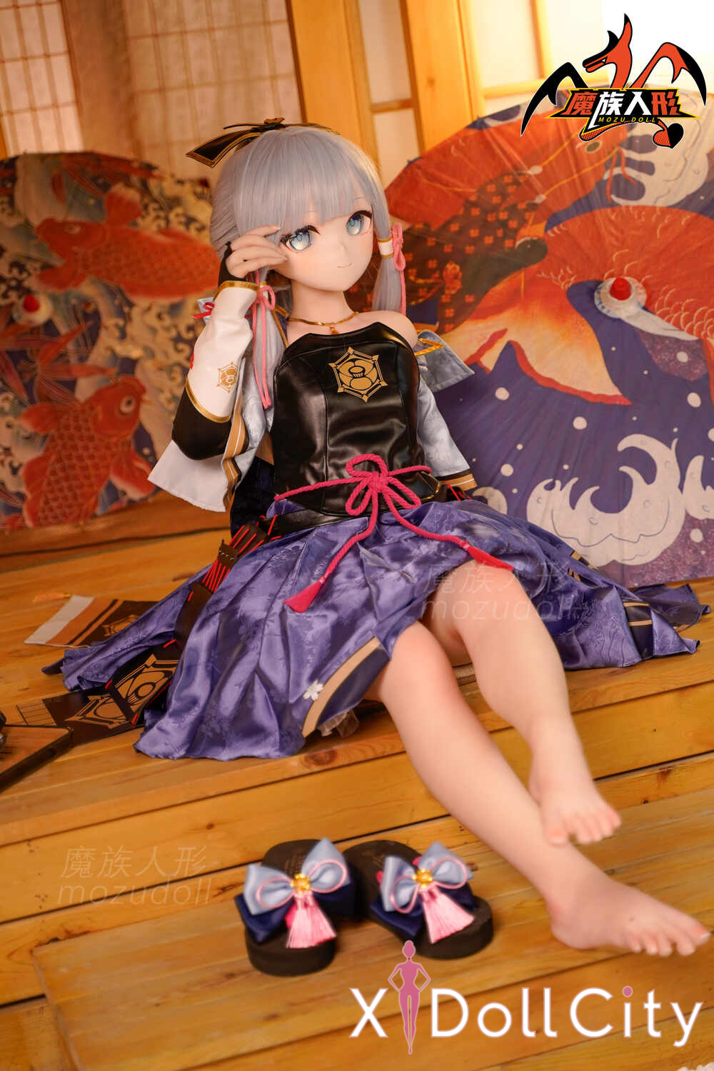 MOZU Doll 灵華 成人スタイルラブドール ロリ ビニールヘッド&軟質ヘッド＋TPEボディ ラブドール貧乳