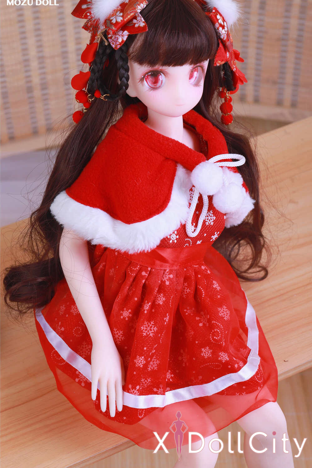 MOZU Doll 紅袖 成人スタイルラブドール 可愛い フルシリコン製 ラブドール貧乳