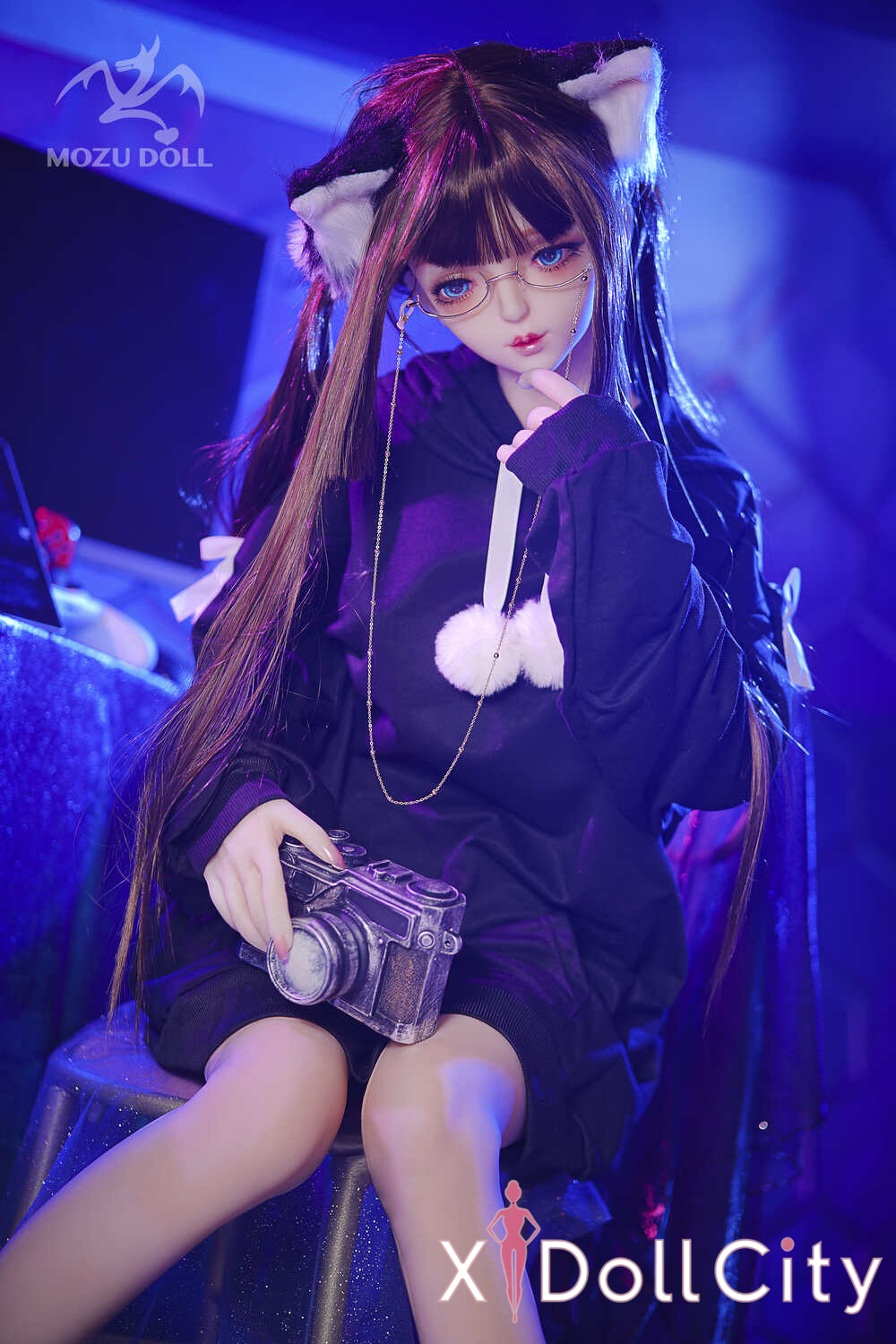 MOZU Doll 黑猫 145cm 成人スタイルラブドール ツンデレ猫系スレンダー TPE製 ラブドール貧乳