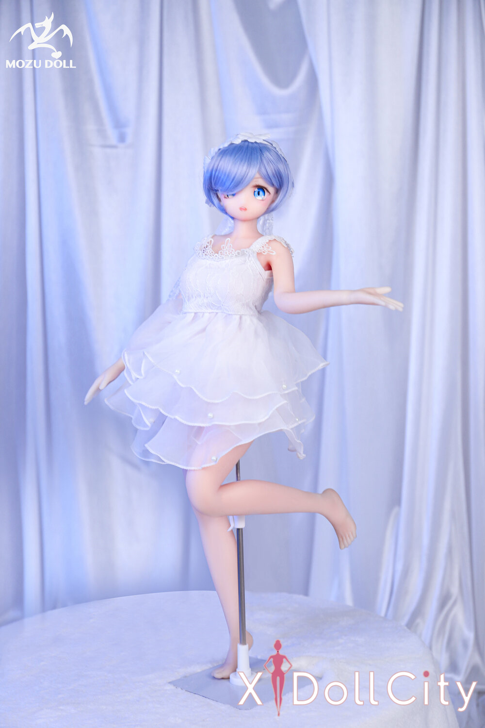 MOZU Doll 小小姆 成人スタイルラブドール 可愛い フルシリコン製 ラブドール貧乳