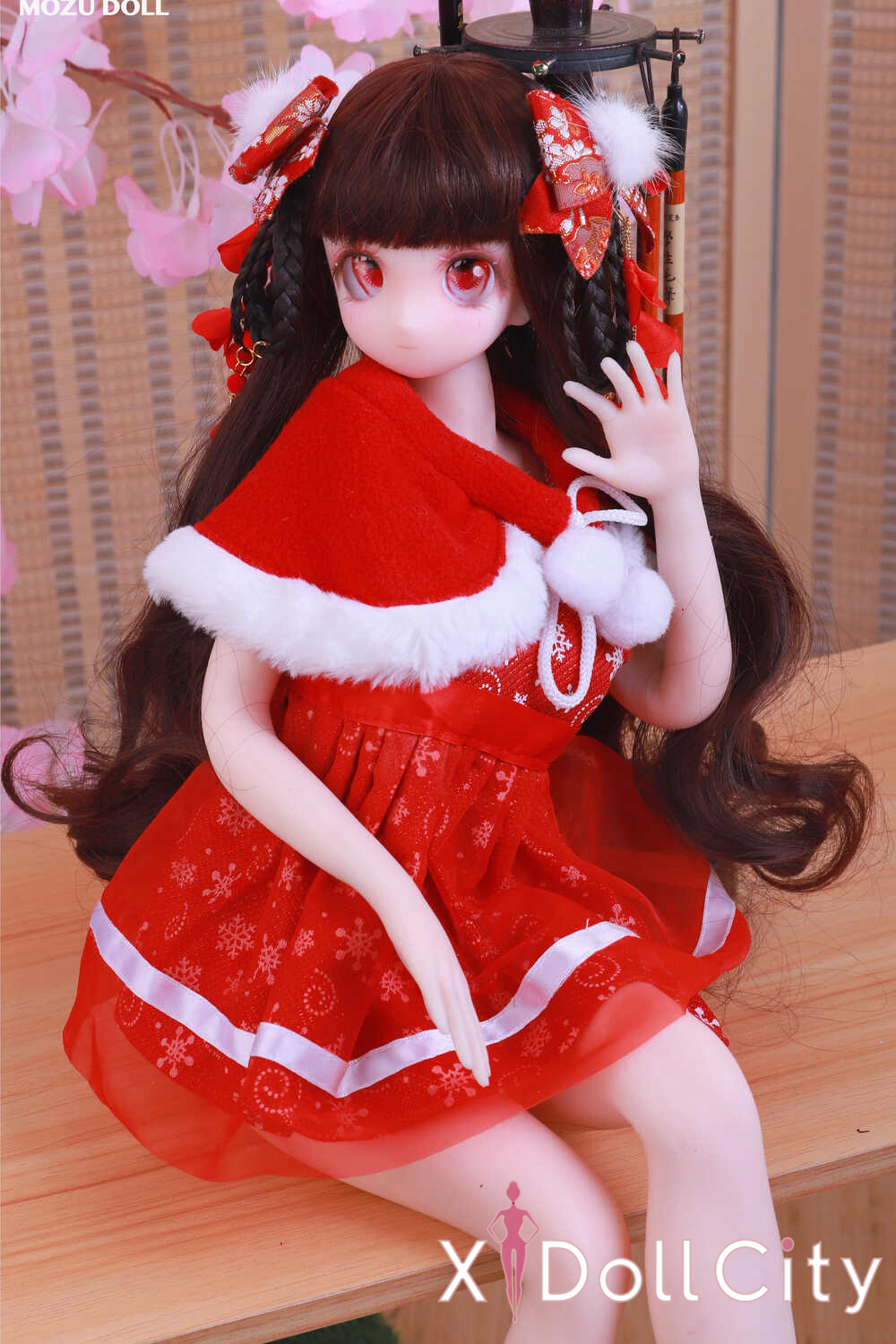 MOZU Doll 紅袖 成人スタイルラブドール 可愛い フルシリコン製 ラブドール貧乳