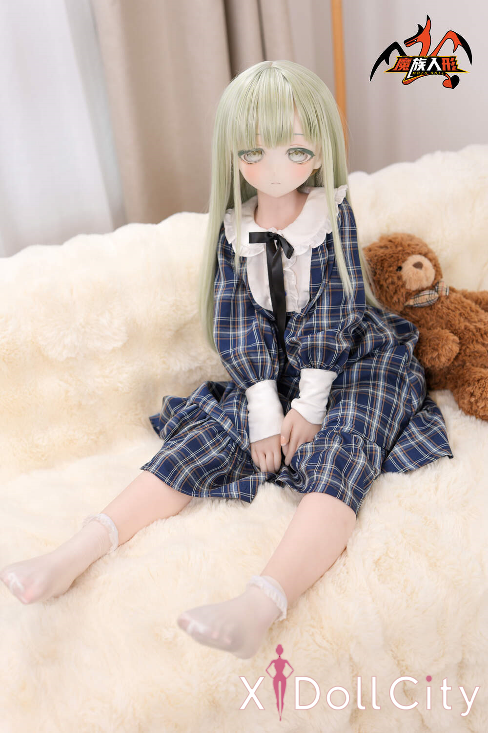 MOZU Doll 沐子 成人スタイルラブドール 可愛い ビニールヘッド＋TPEボディ ラブドール貧乳